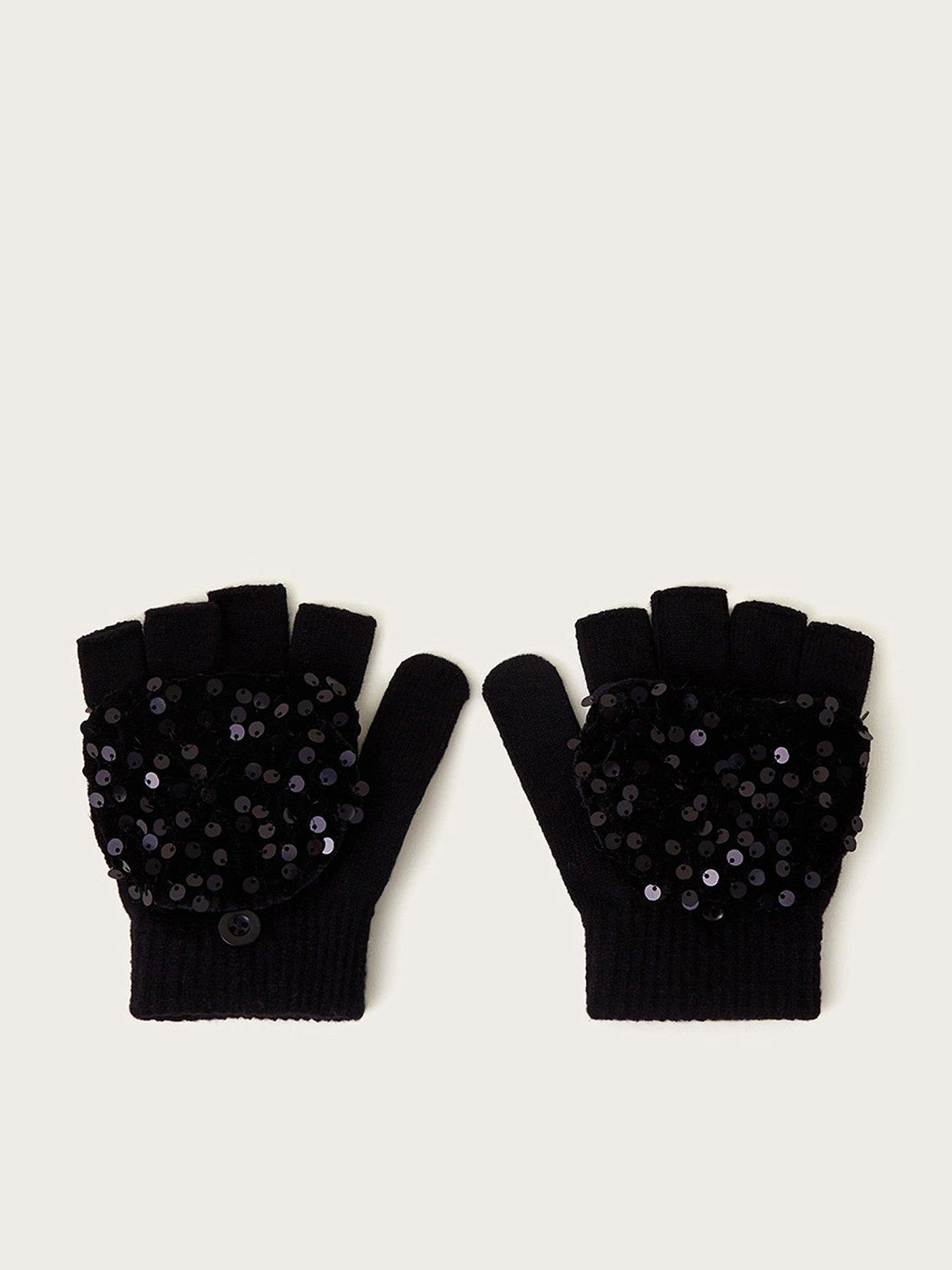 monsoon-girls-sequin-gloves-black