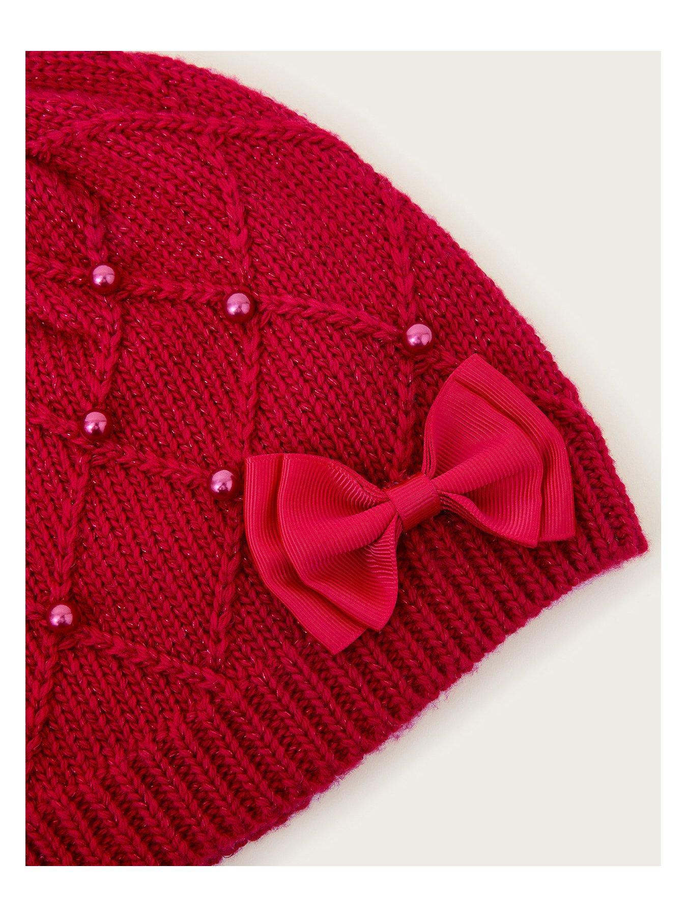 Image 2 of 2 of Monsoon Girls Beanie - Red