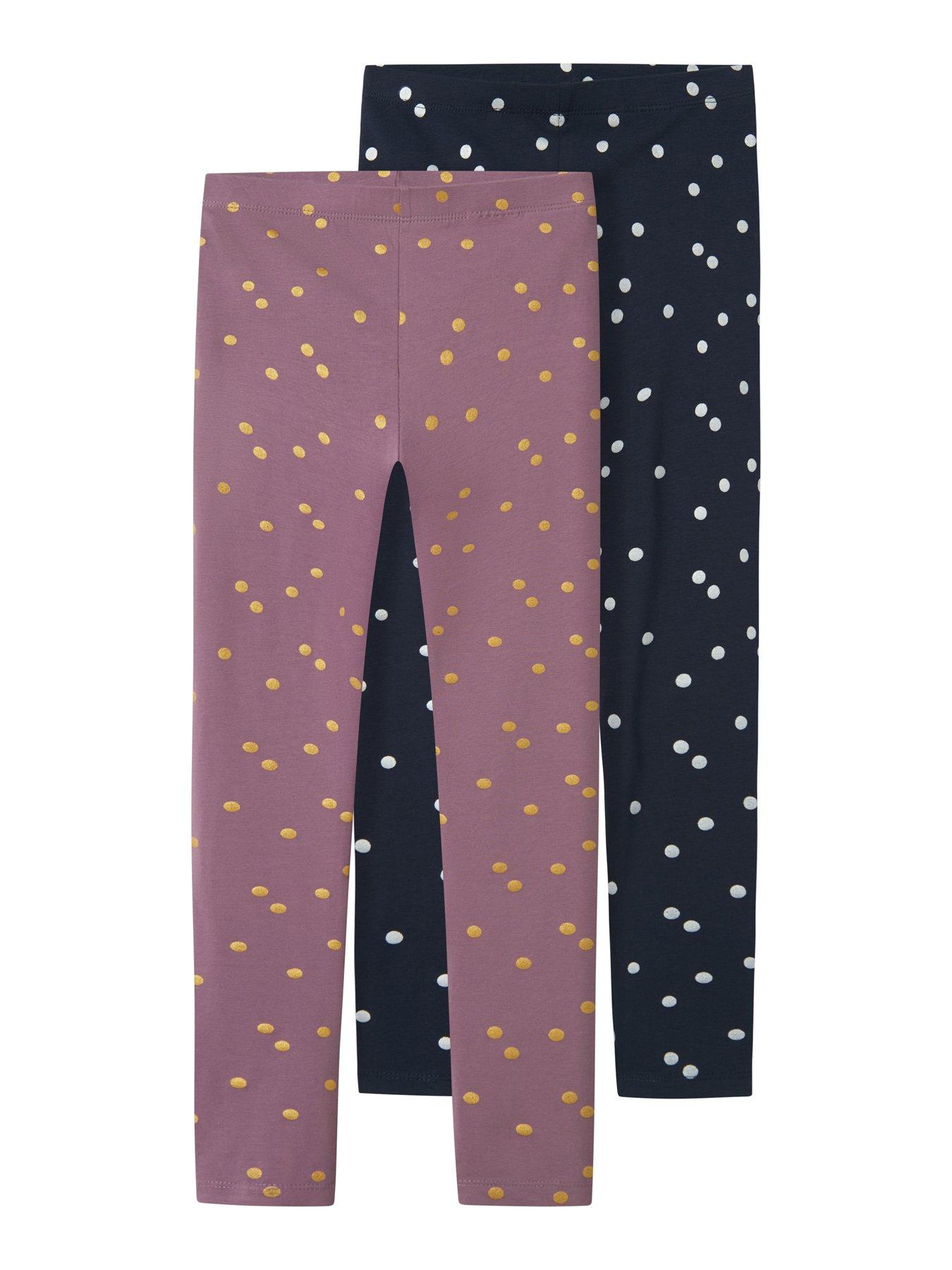 name-it-girls-2-pack-glitter-print-leggings-arctic-dusk