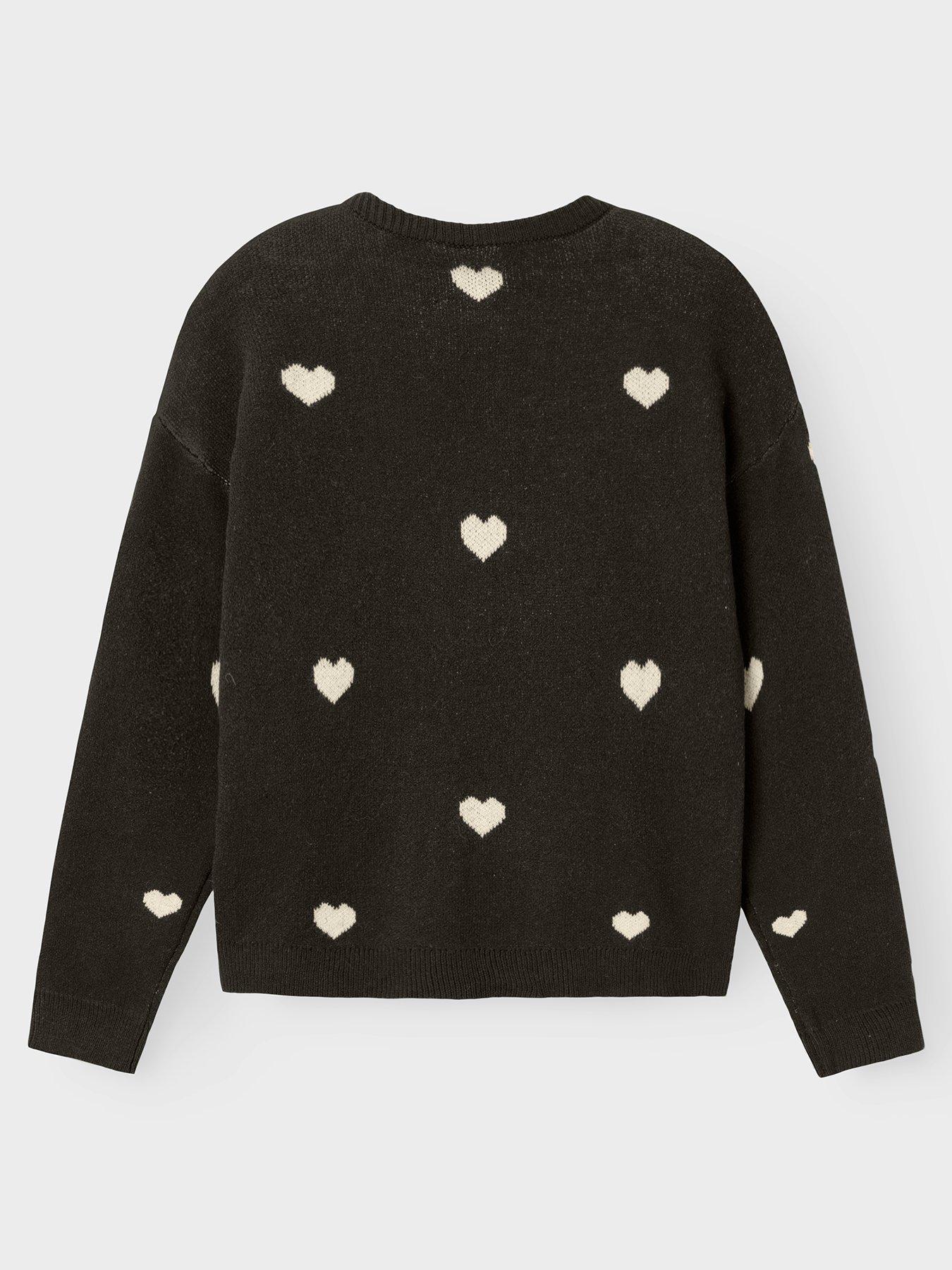 name-it-girls-heart-knitted-jumper-blackback