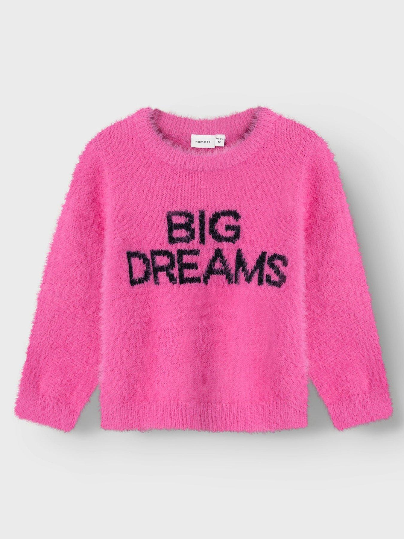 name-it-mini-girls-big-dreams-fluffy-knitted-jumper-phlox-pink