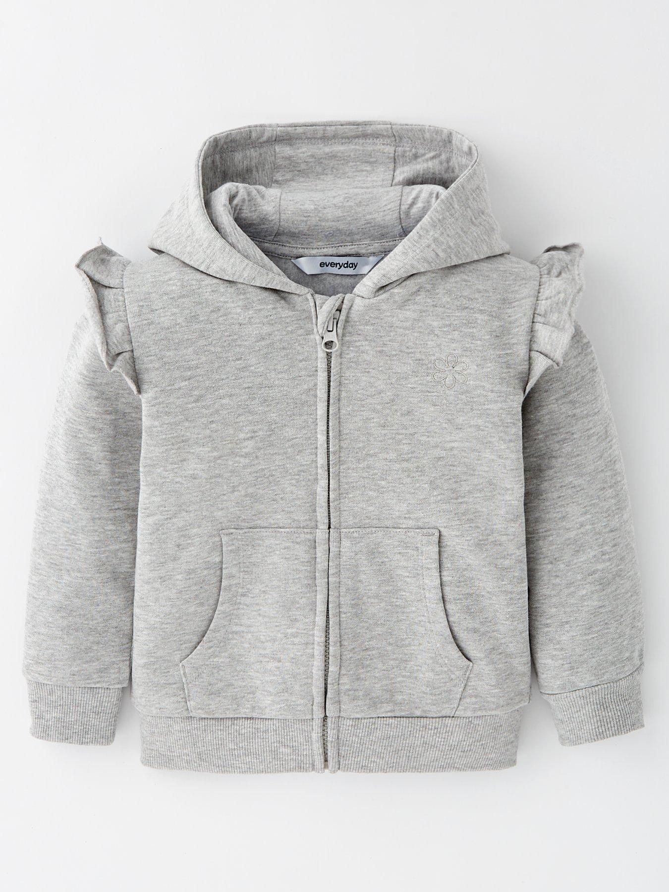 the-very-collection-girls-frill-zip-through-hoodie-grey