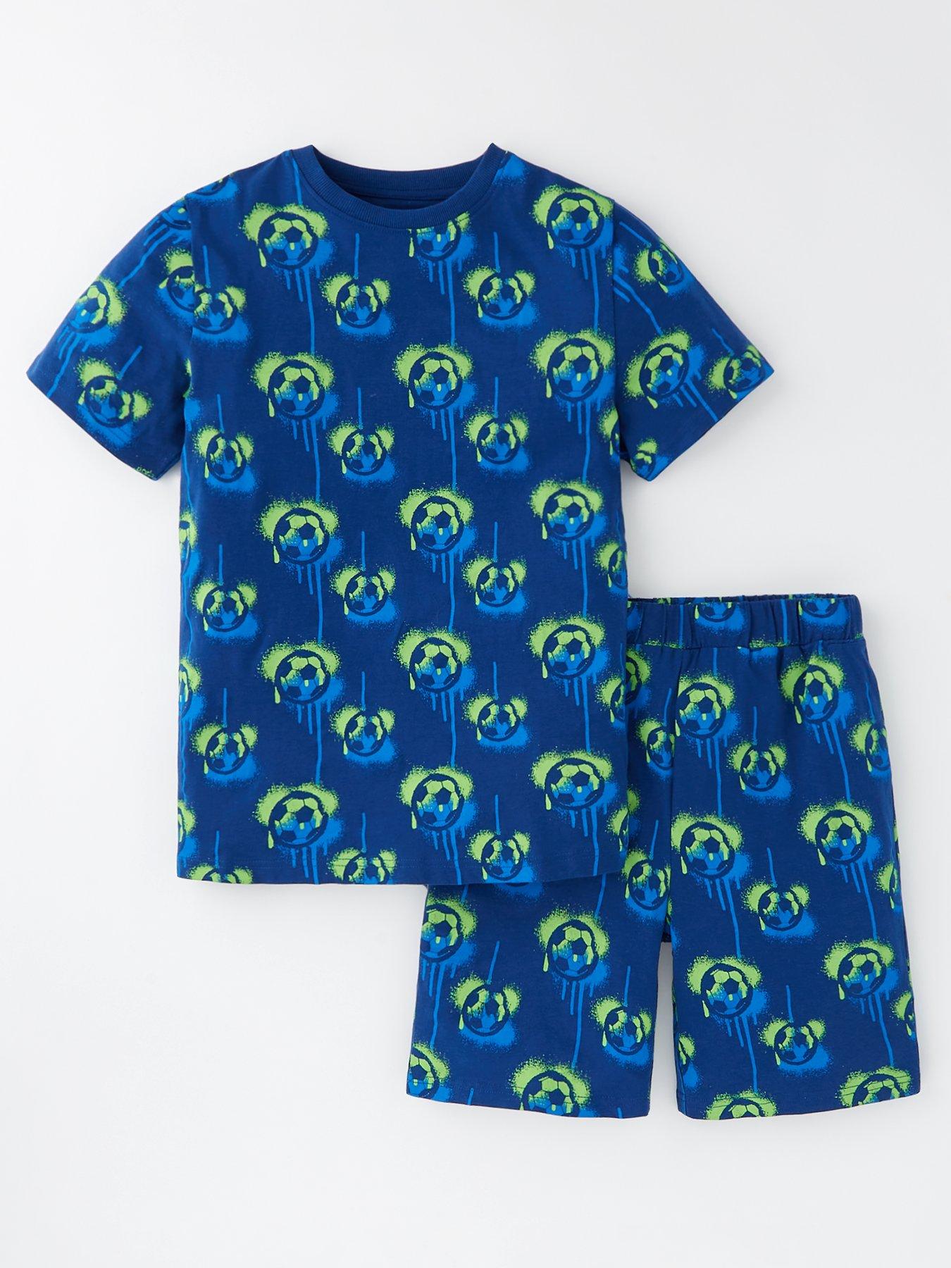 everyday-boys-football-shortie-pyjama-set-multi