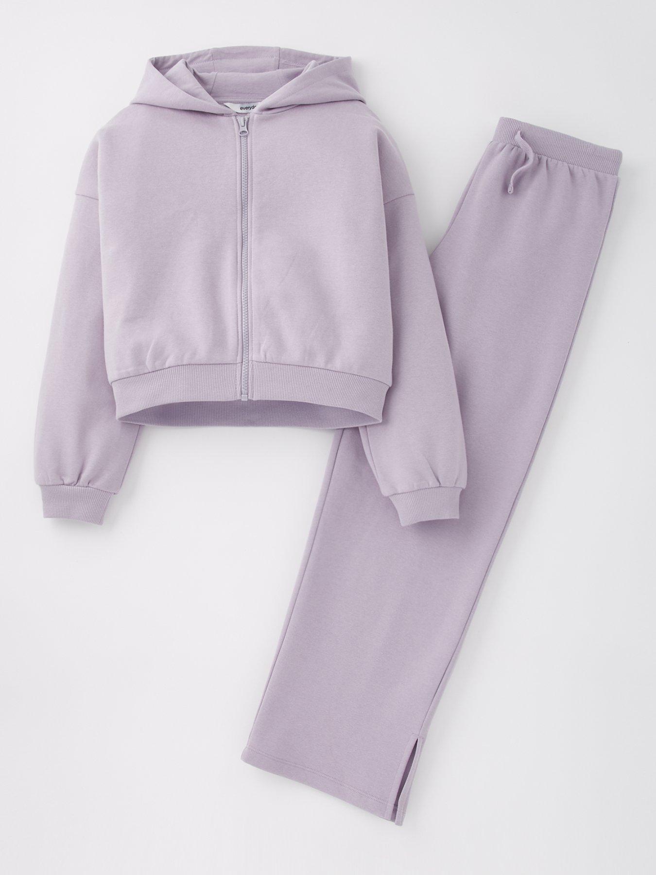 Everyday Girls Hoodie And Jogger Set - Lilac