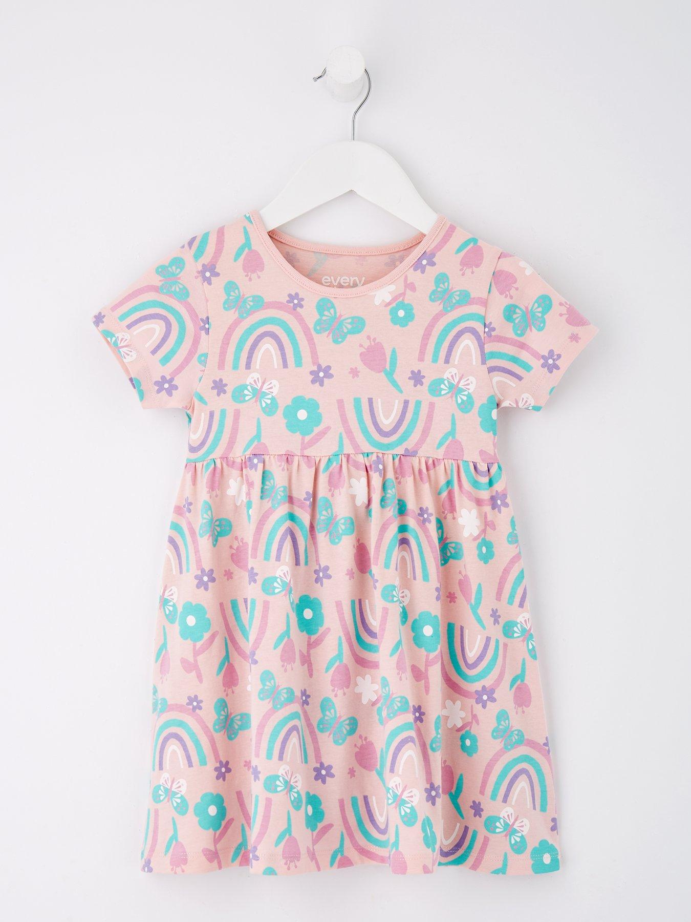 everyday-girls-rainbow-short-sleeve-single-jersey-dress