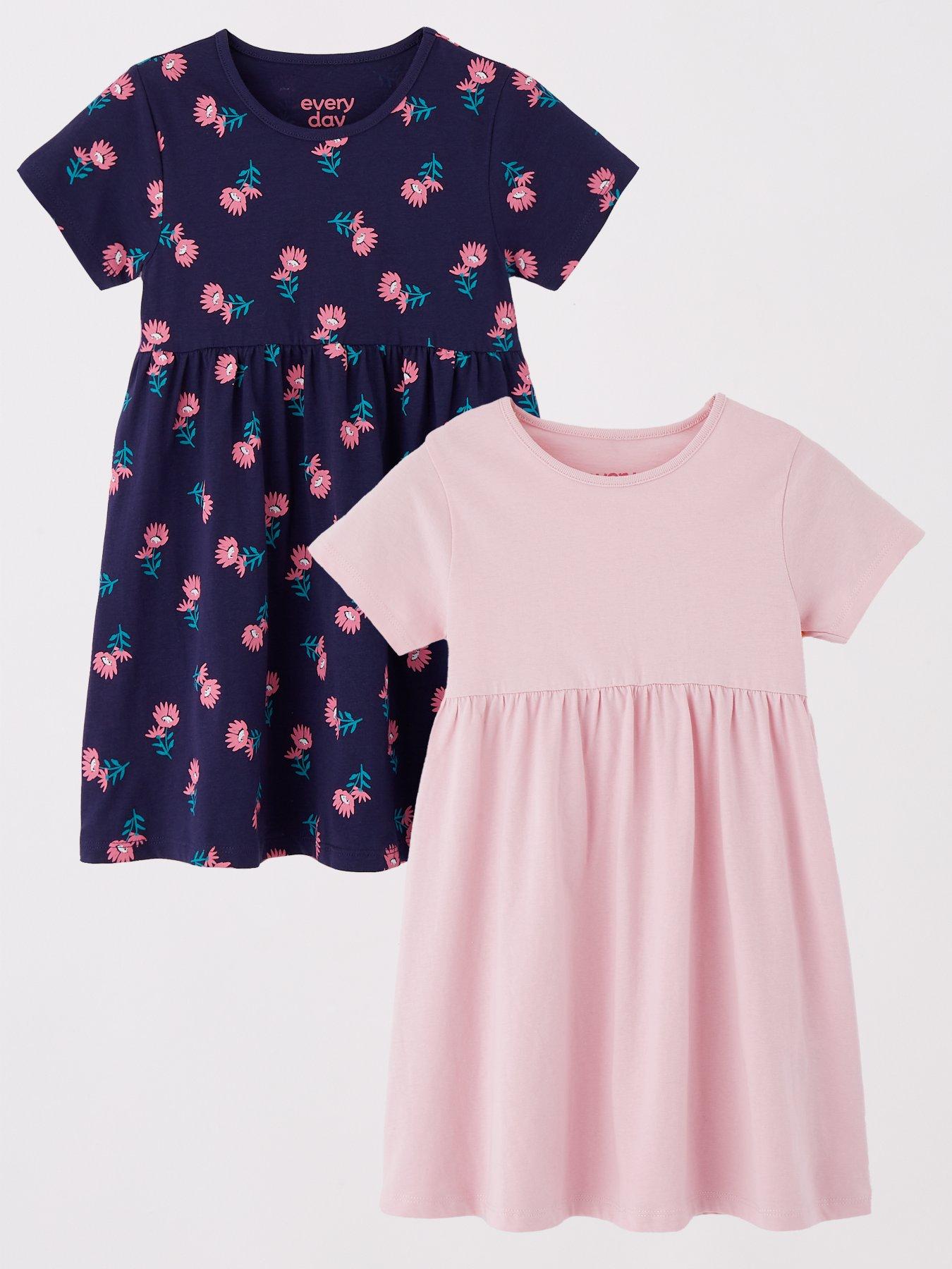 Image of Everyday Girls 2 Pack Floral Single Jersey Dress
