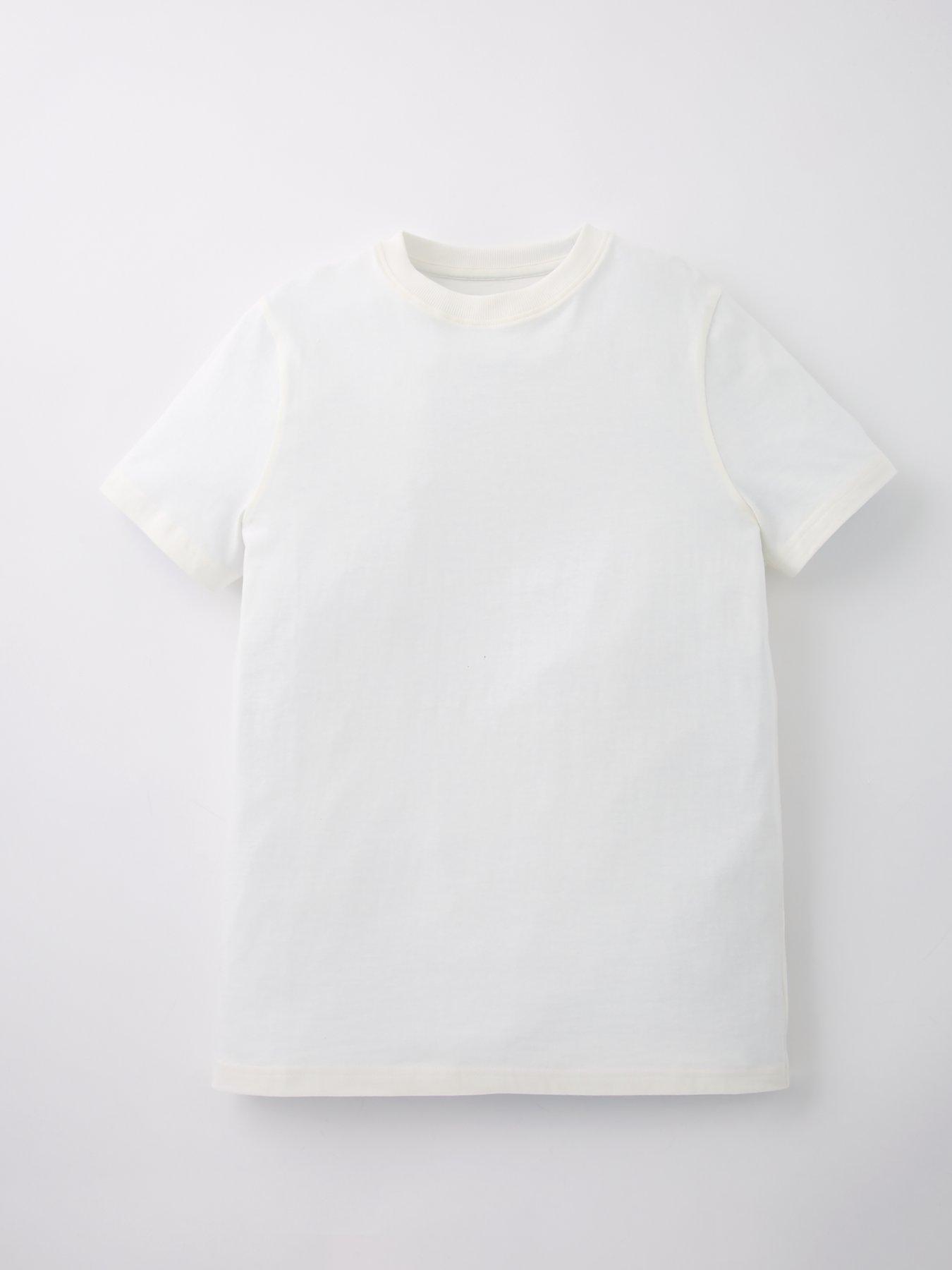 Image 4 of 5 of The Very Collection Boys 3 Pack Solid Short Sleeve T-Shirt - Blue