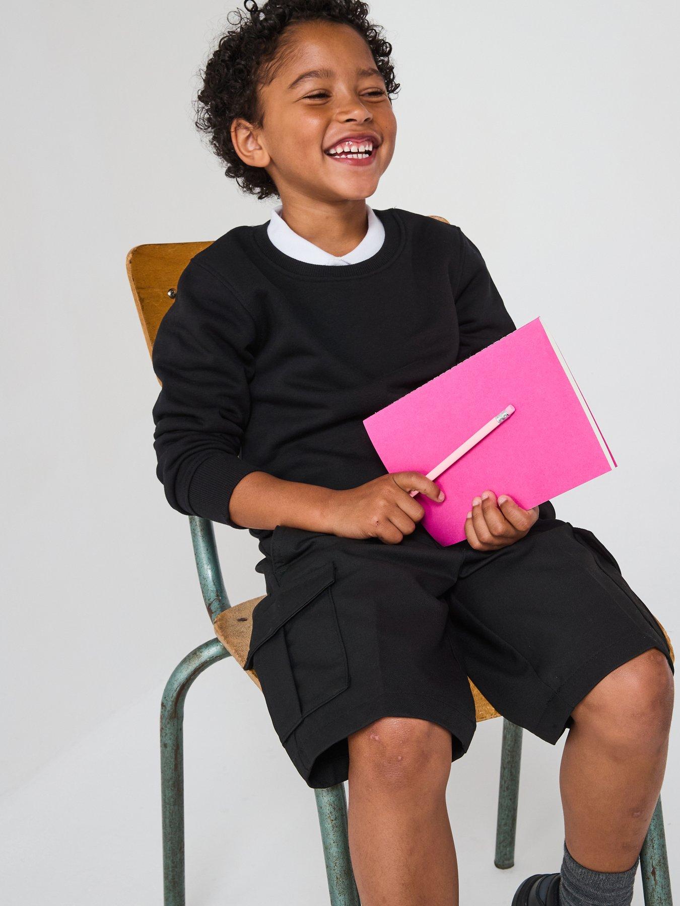 Image 1 of 6 of The Very Collection Boys Crew Sweatshirt - Black