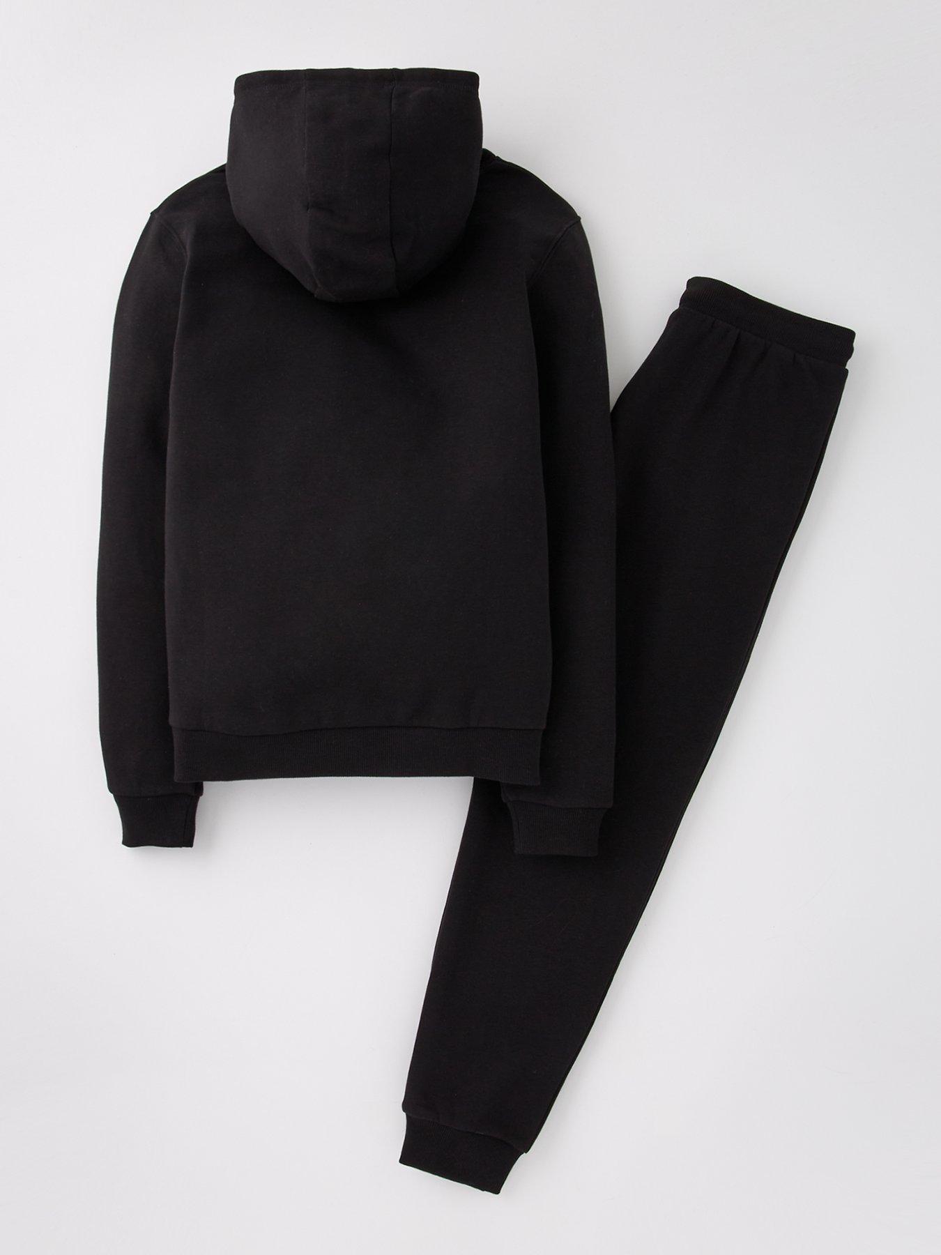 Image 2 of 4 of Everyday Boys Sweat Hoodie And Jog Set - Black