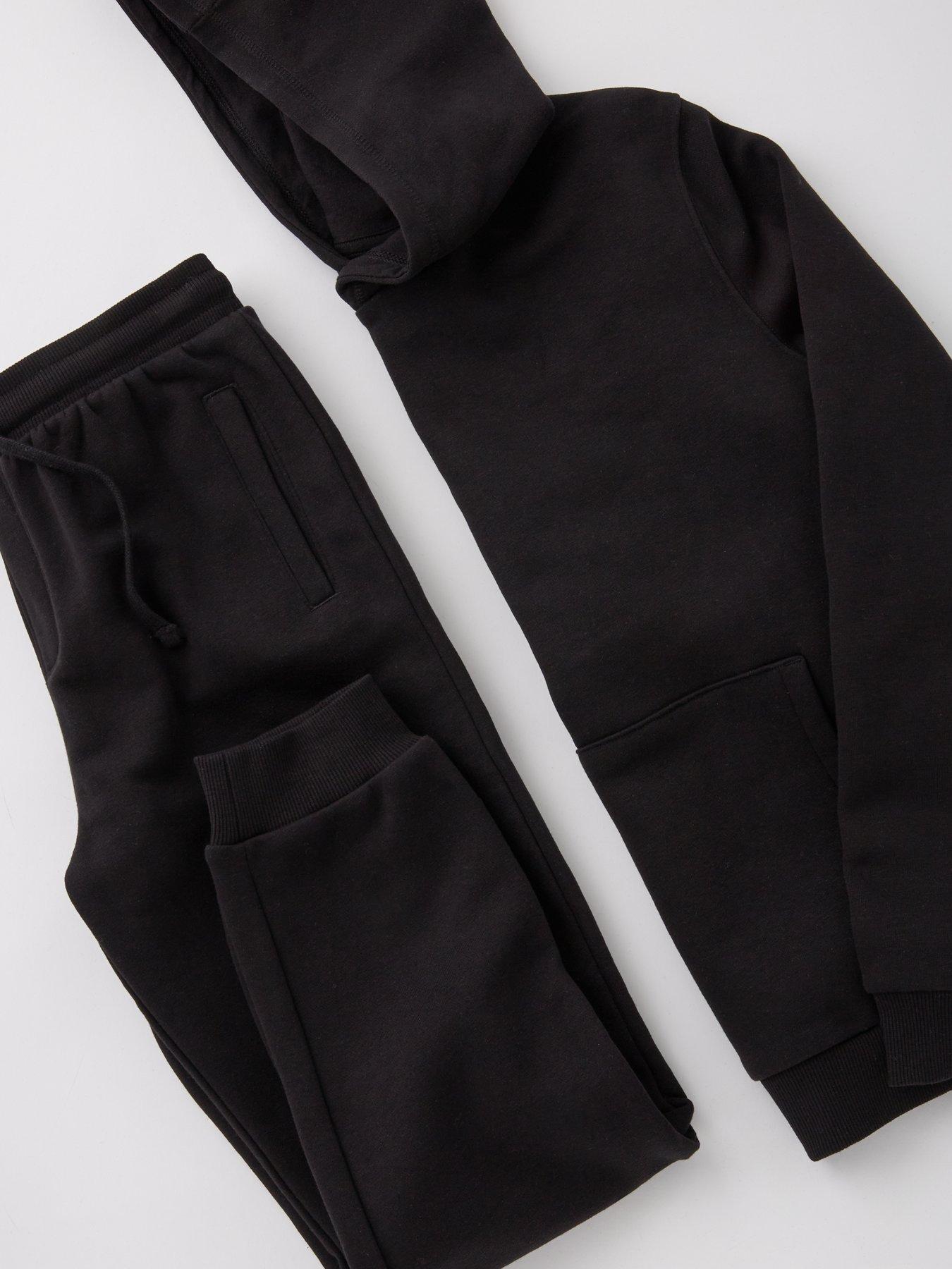 Image 4 of 4 of Everyday Boys Sweat Hoodie And Jog Set - Black