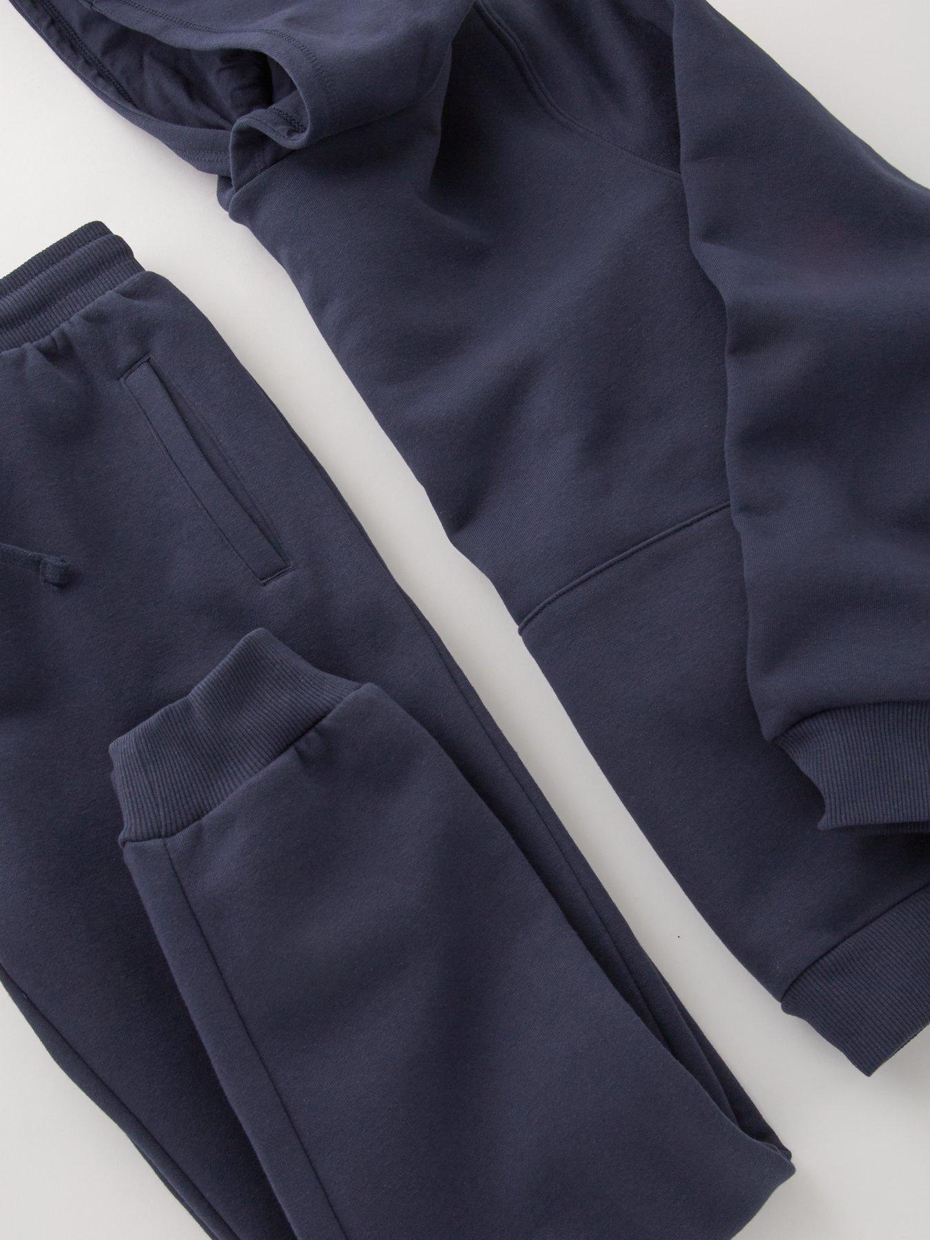 Image 4 of 5 of Everyday Boys Sweat Hoodie And Jog Set - Navy