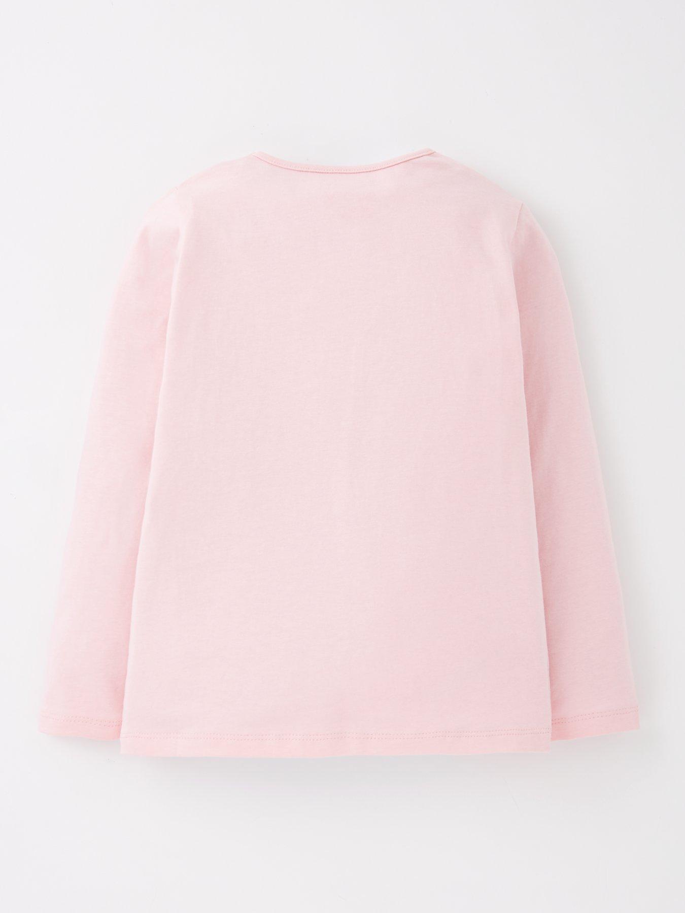 Image 2 of 4 of Everyday Girls Long Sleeve Love Is Kind Jersey T-Shirt - Pink