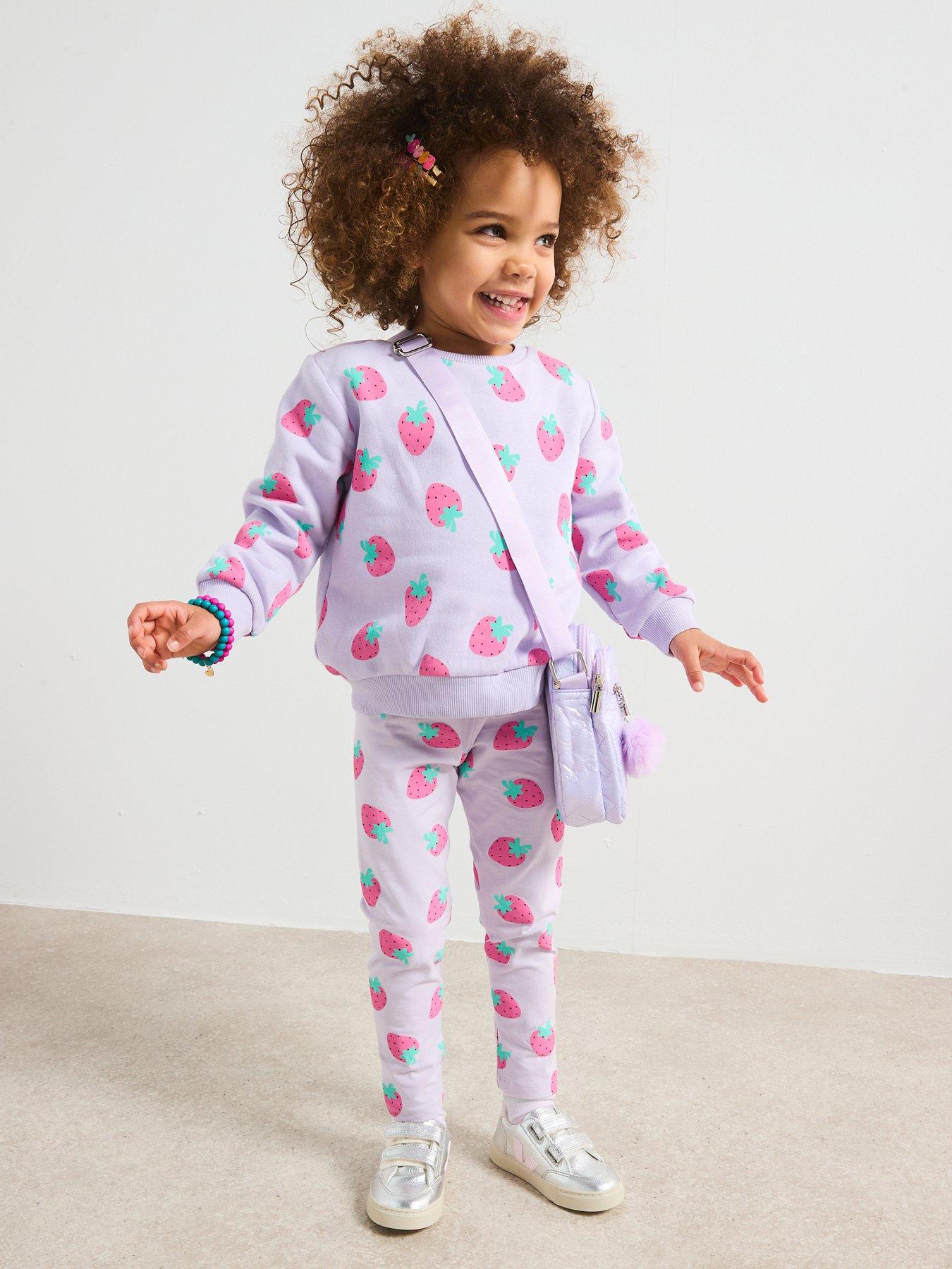 Image 1 of 5 of Everyday Girls Strawberry Sweatshirt - Pink
