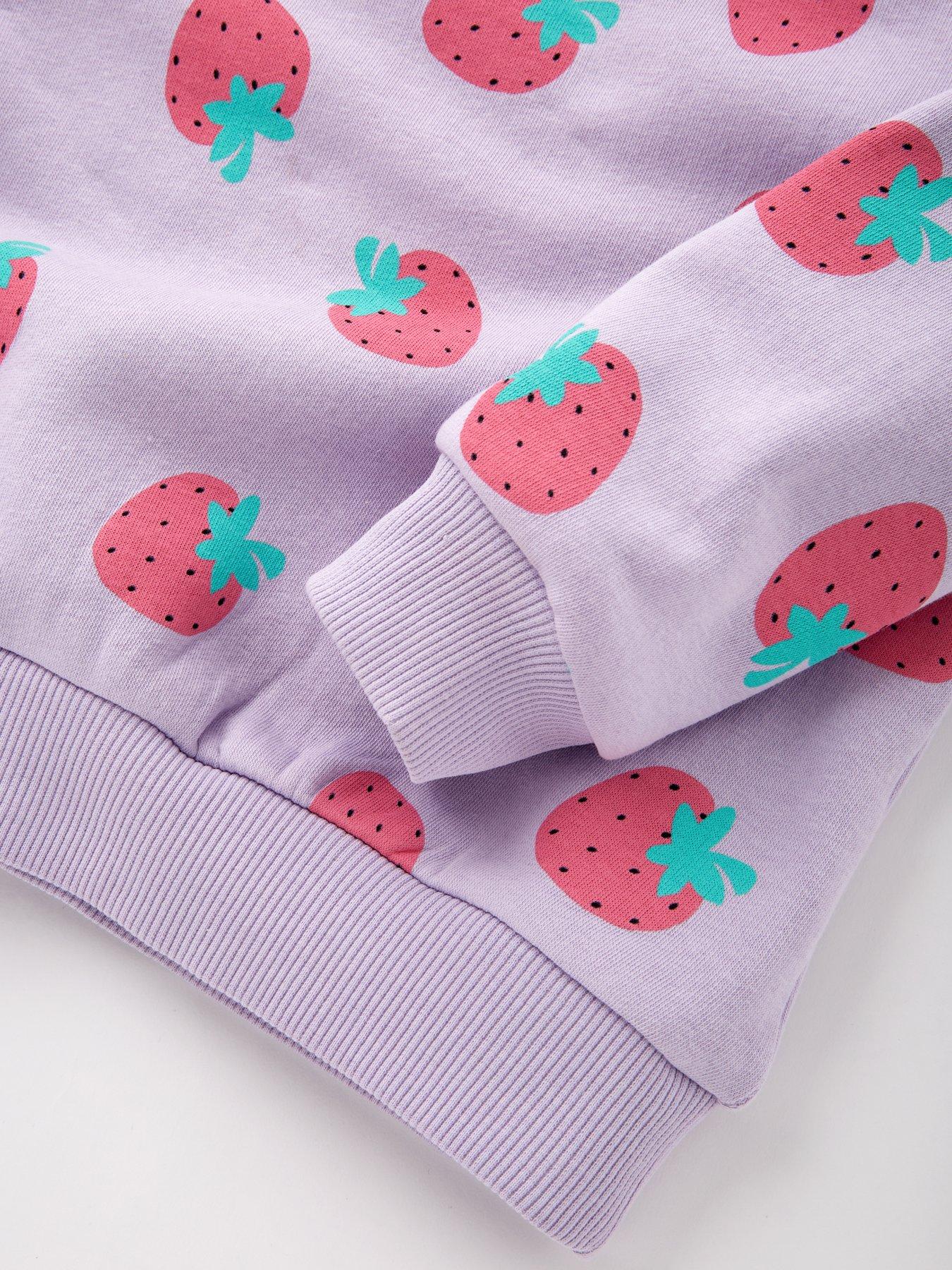 Image 5 of 5 of Everyday Girls Strawberry Sweatshirt - Pink