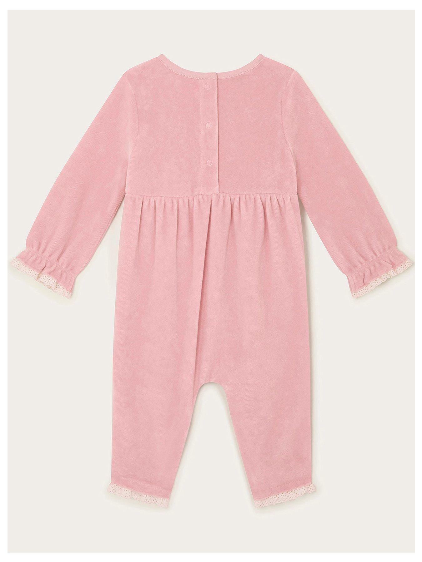 monsoon-baby-girls-shirred-velour-romper-pinkback