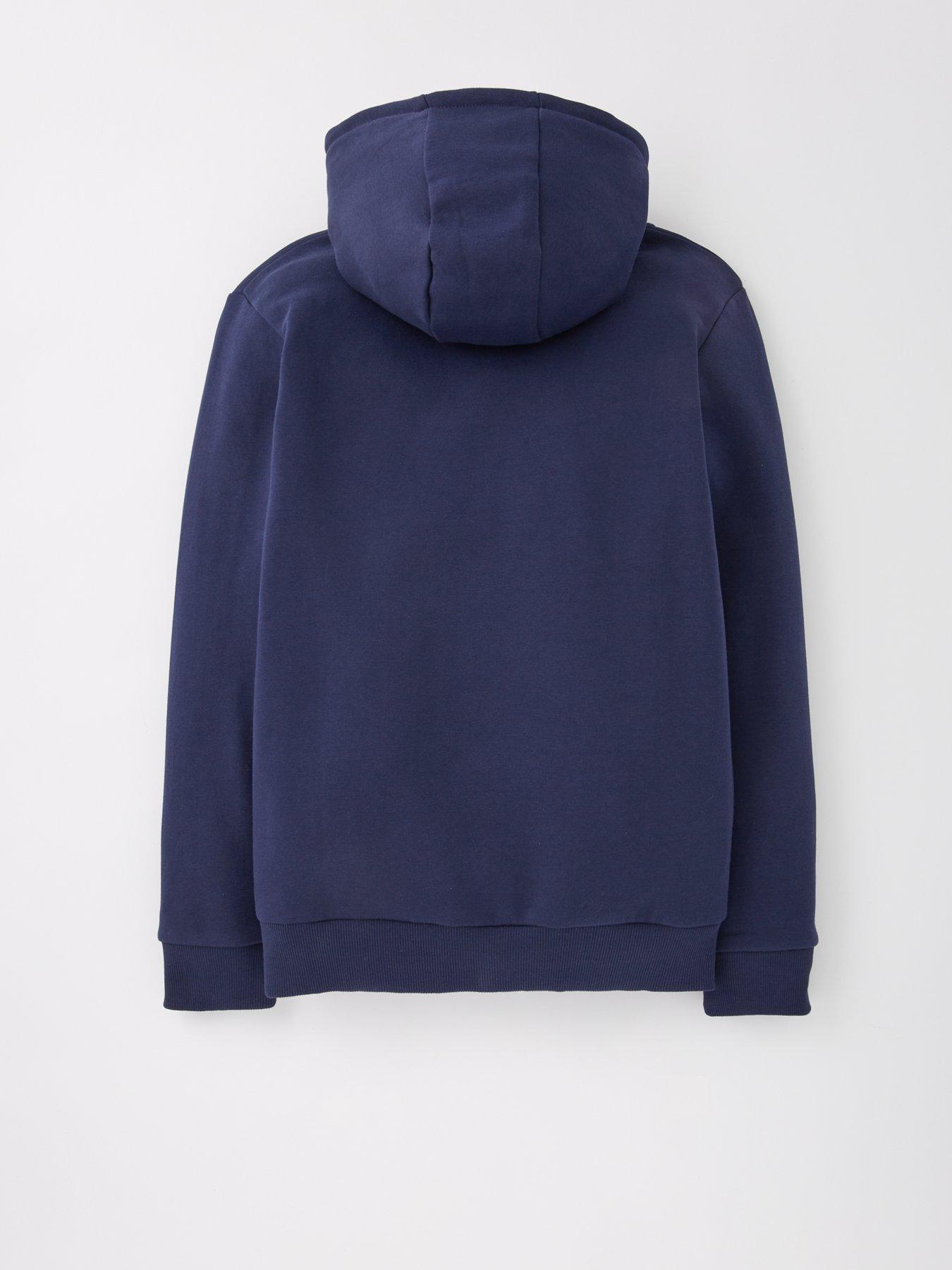 Image 2 of 4 of The Very Collection Navy Zip Through Hoodie