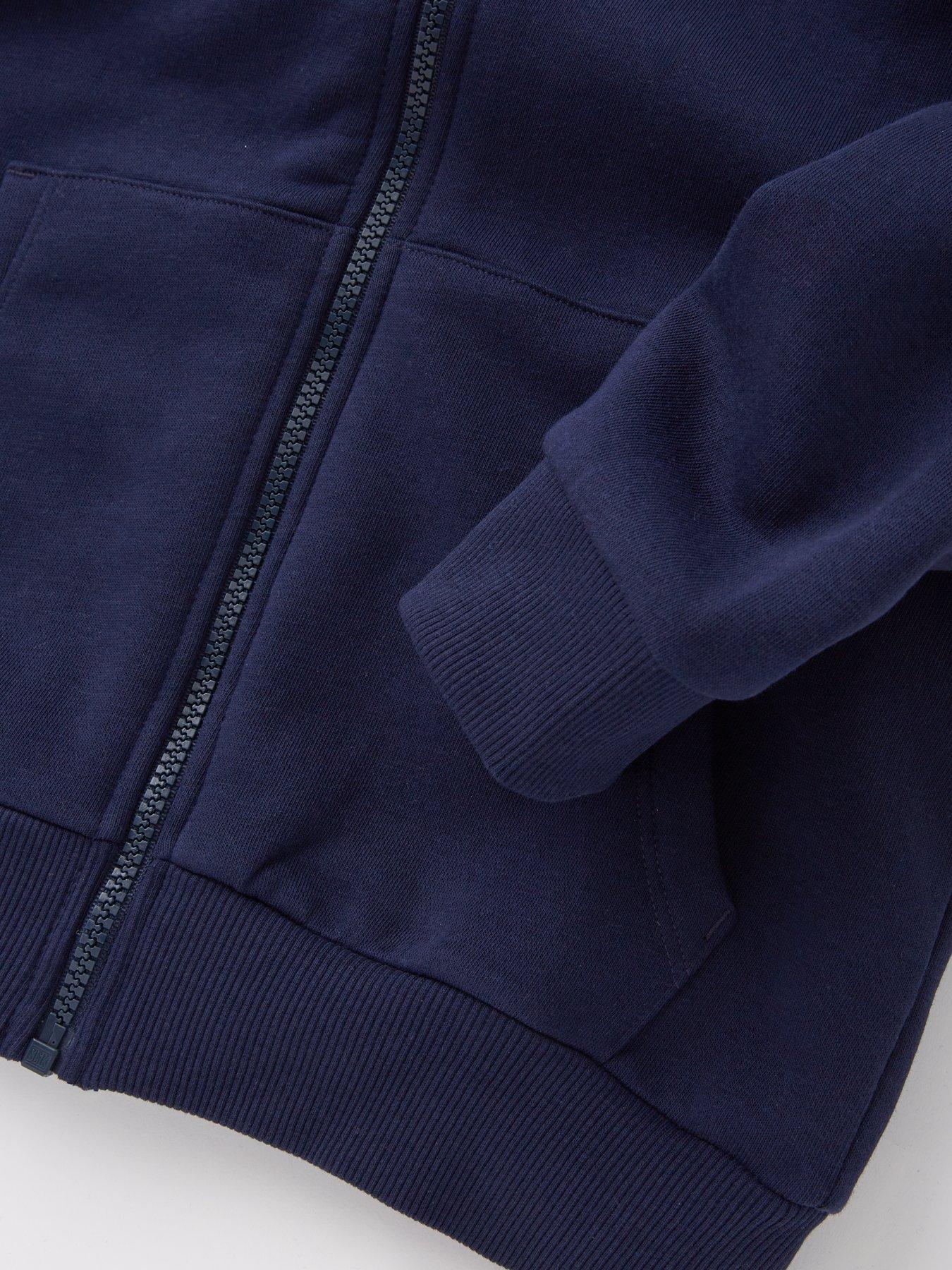 Image 4 of 4 of The Very Collection Navy Zip Through Hoodie