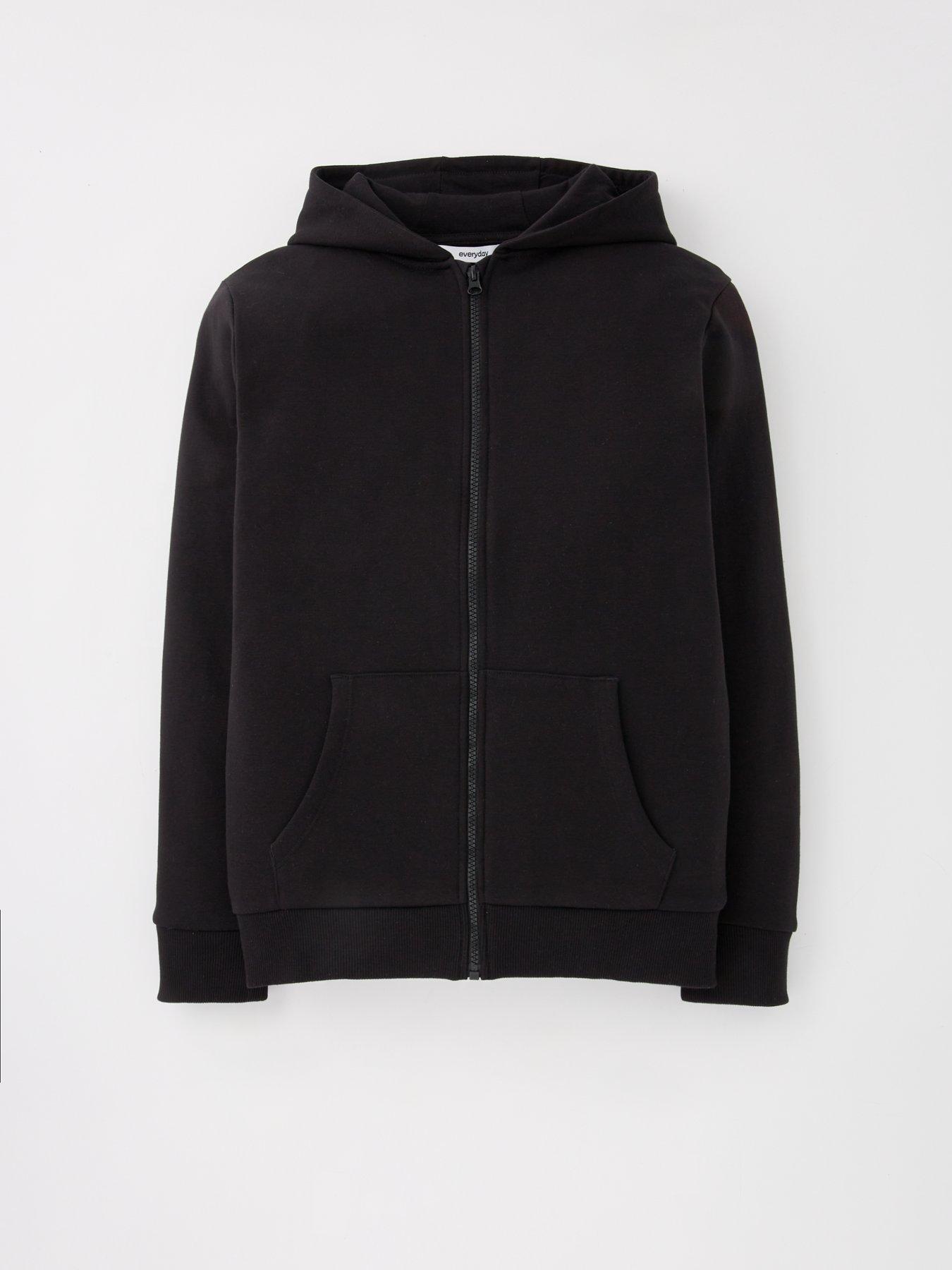 The Very Collection Black Zip Through Hoodie