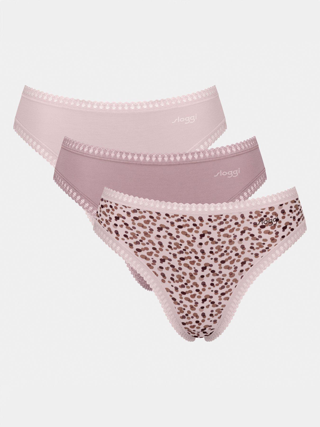 Sloggi sloggi go crush 3pk cotton high waist brief