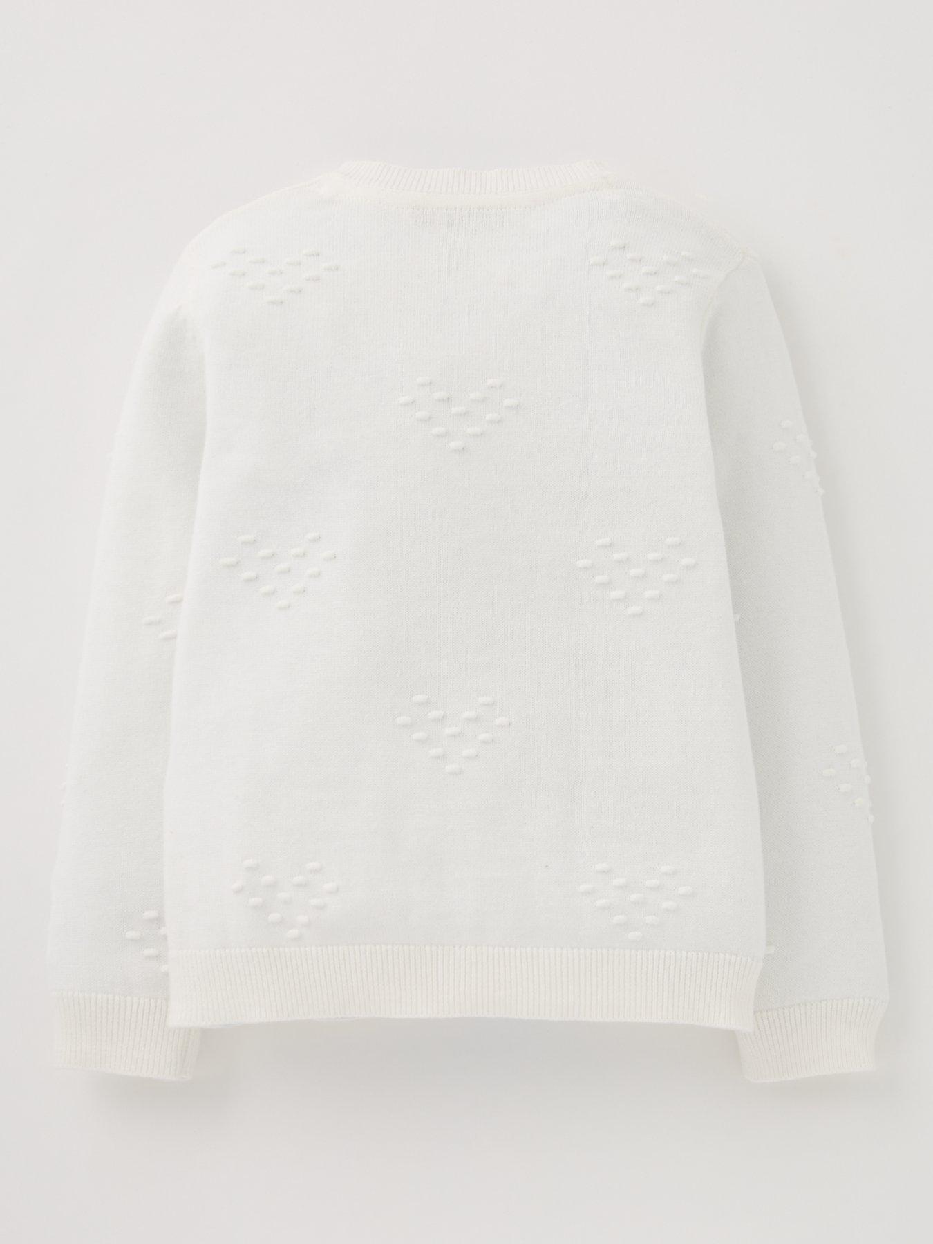 Image 2 of 4 of Everyday Girls Bobble Cardigan - Cream