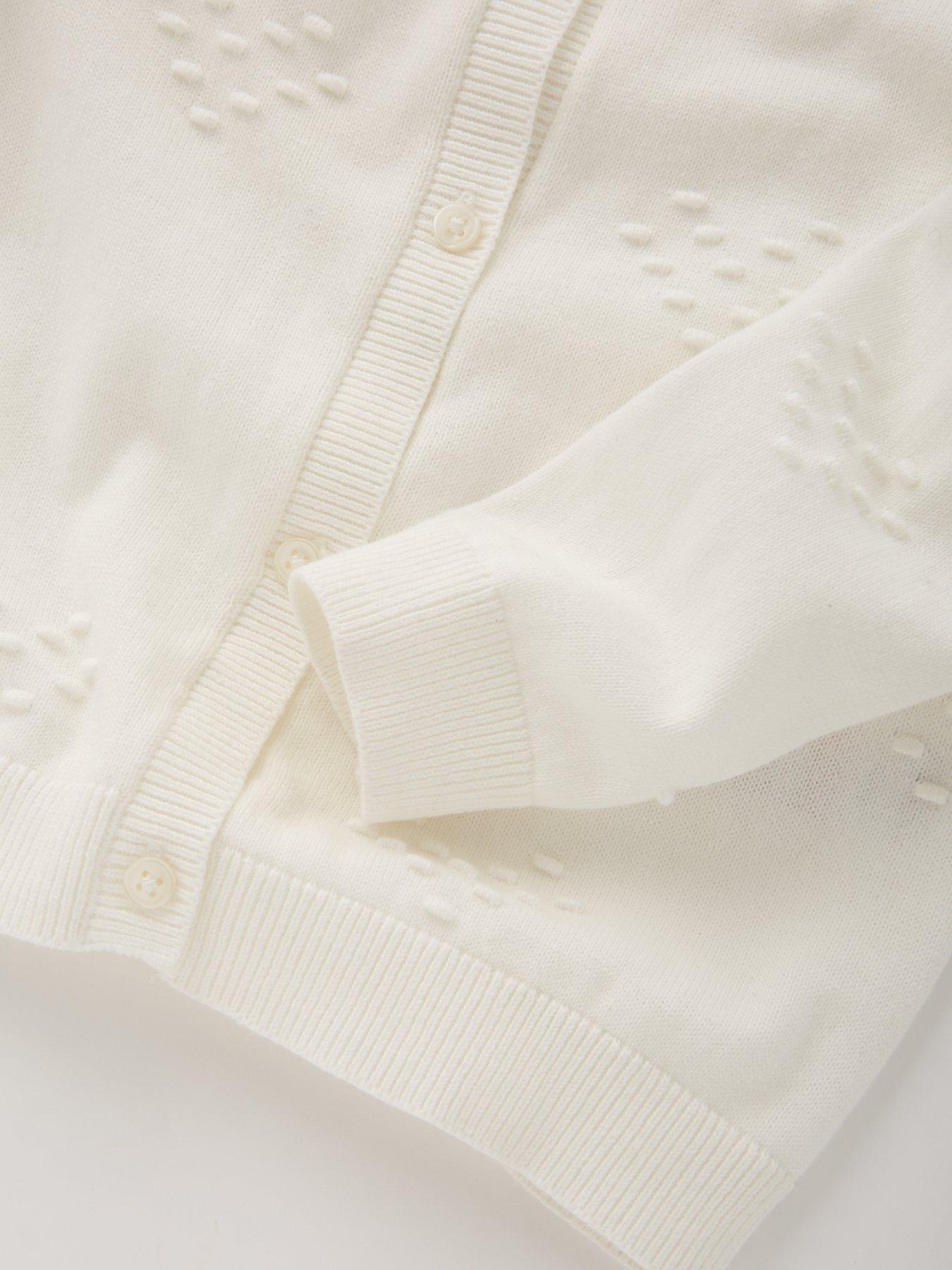 Image 4 of 4 of Everyday Girls Bobble Cardigan - Cream