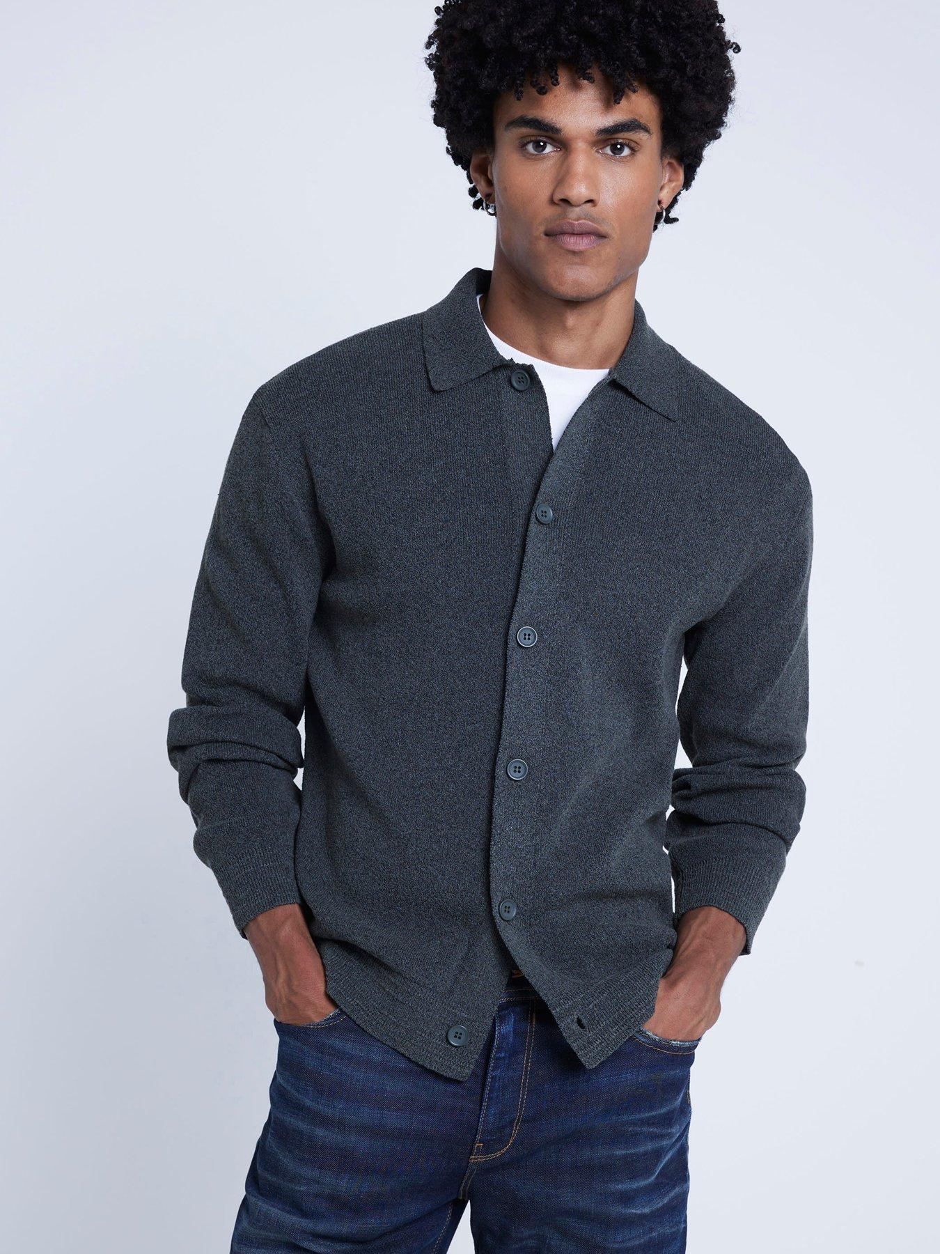 river-island-river-island-boucle-knitted-cardigan