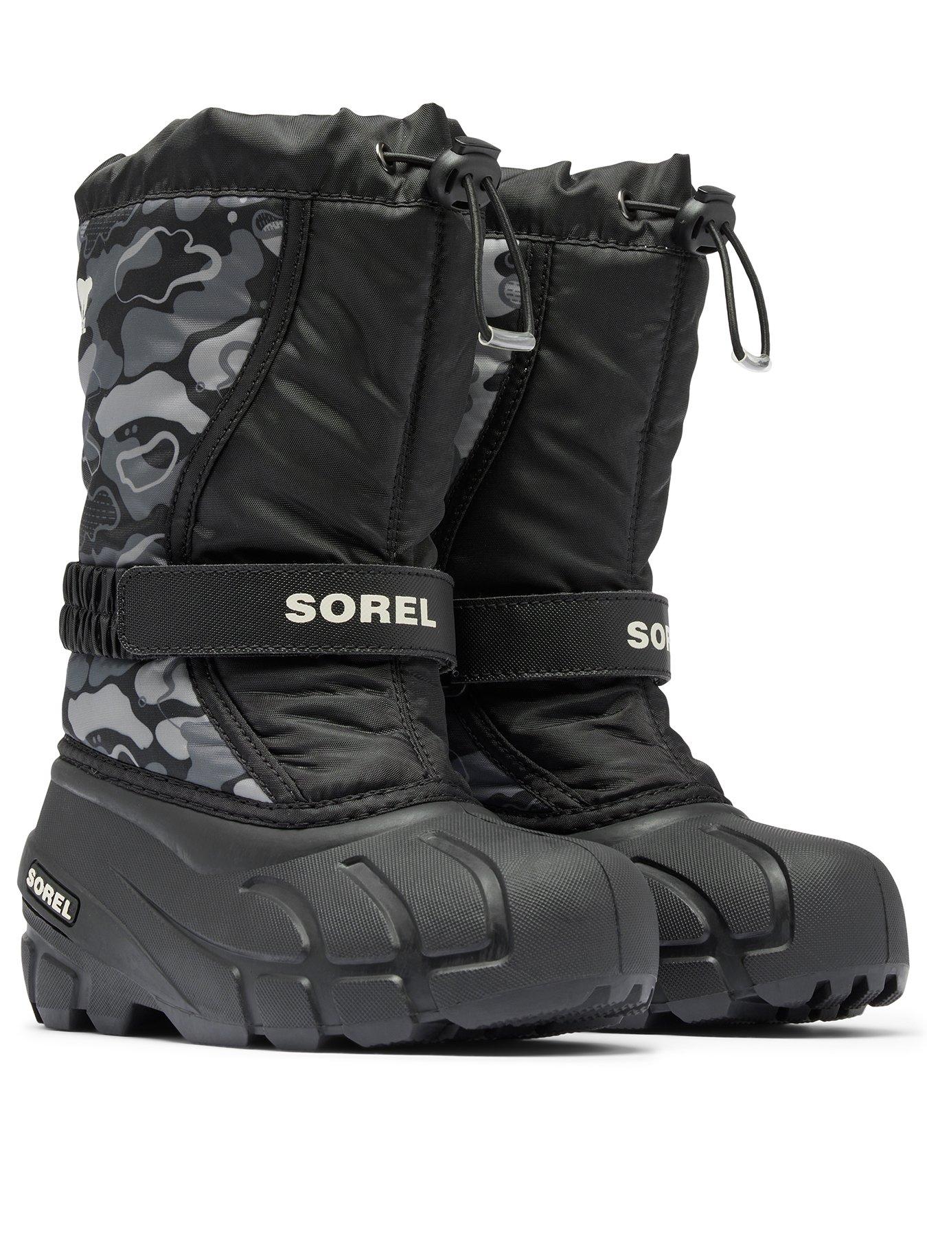 sorel-kids-youth-flurry-print-boots-black-printstillFront