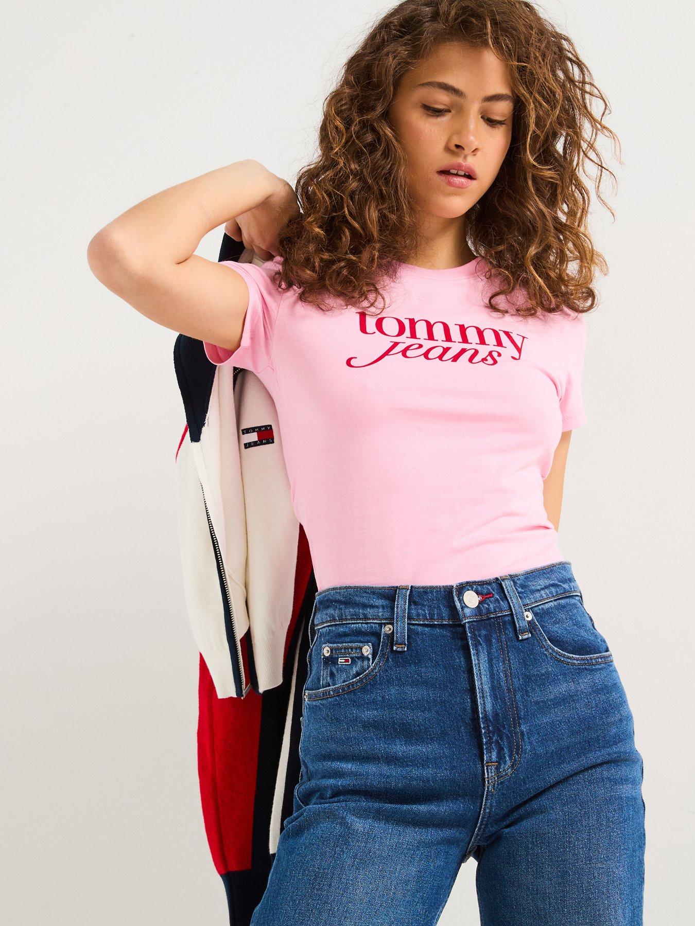 tommy-jeans-slim-logo-t-shirt-pink