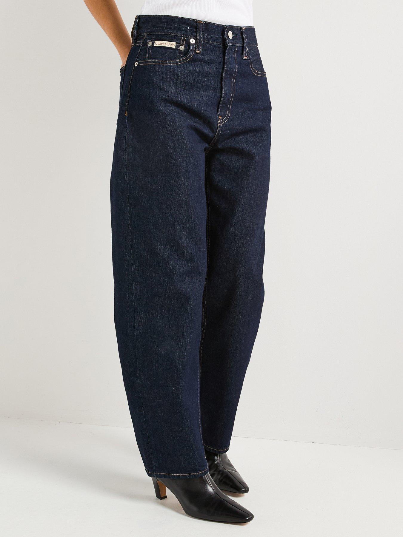 Image of Calvin Klein Jeans Barrel Leg Jean - Navy