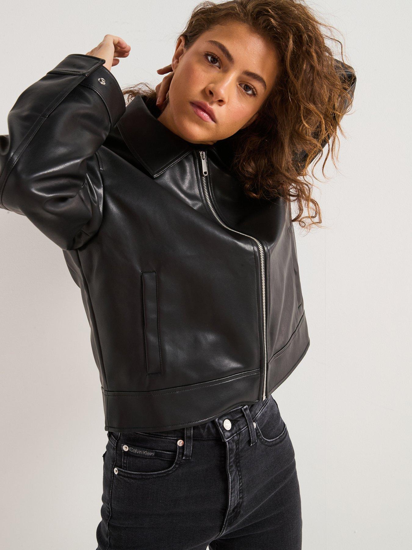 calvin-klein-jeans-faux-leather-zipped-jacket-blackdetail