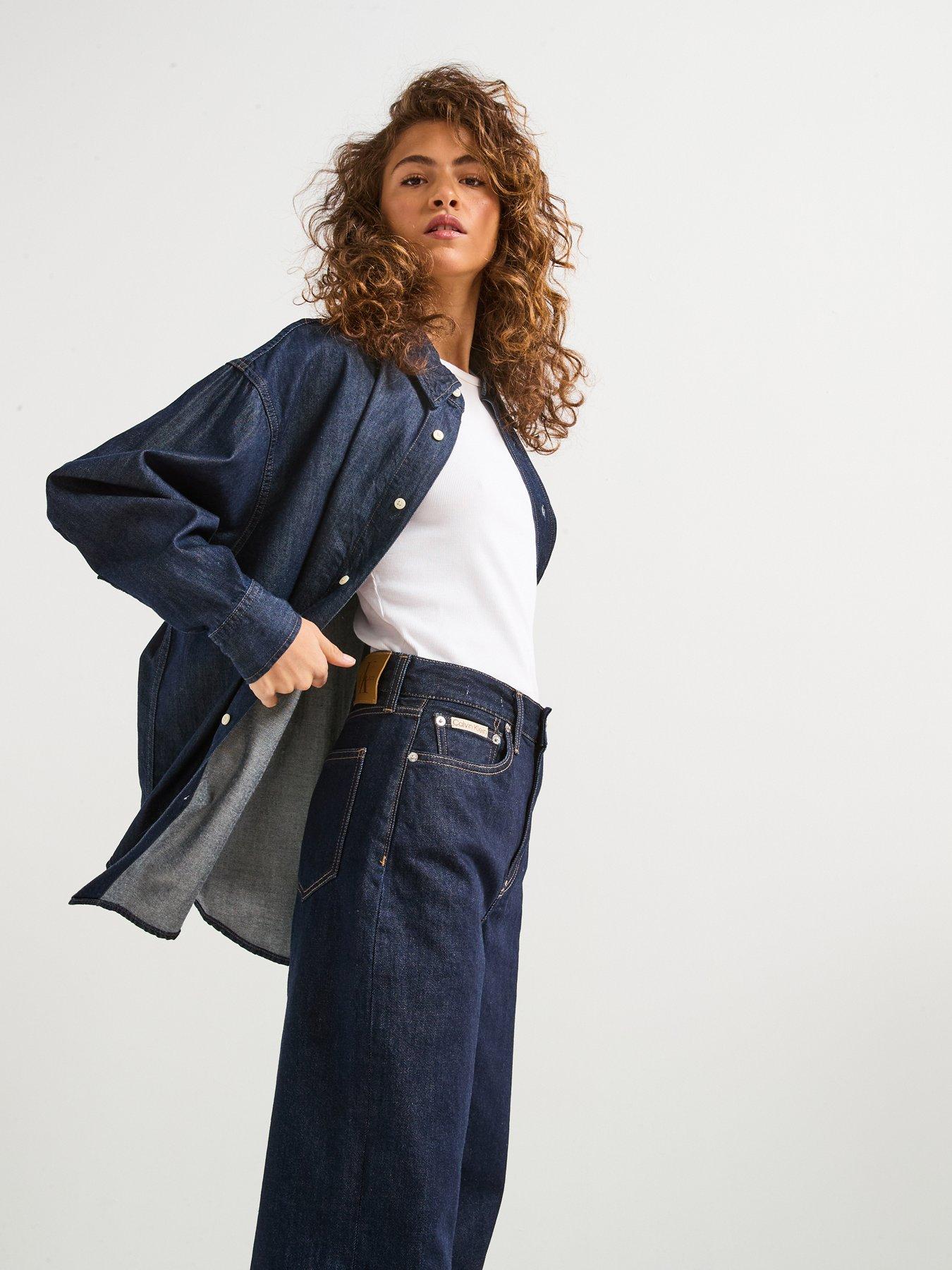 calvin-klein-jeans-oversized-denim-shirt-navydetail