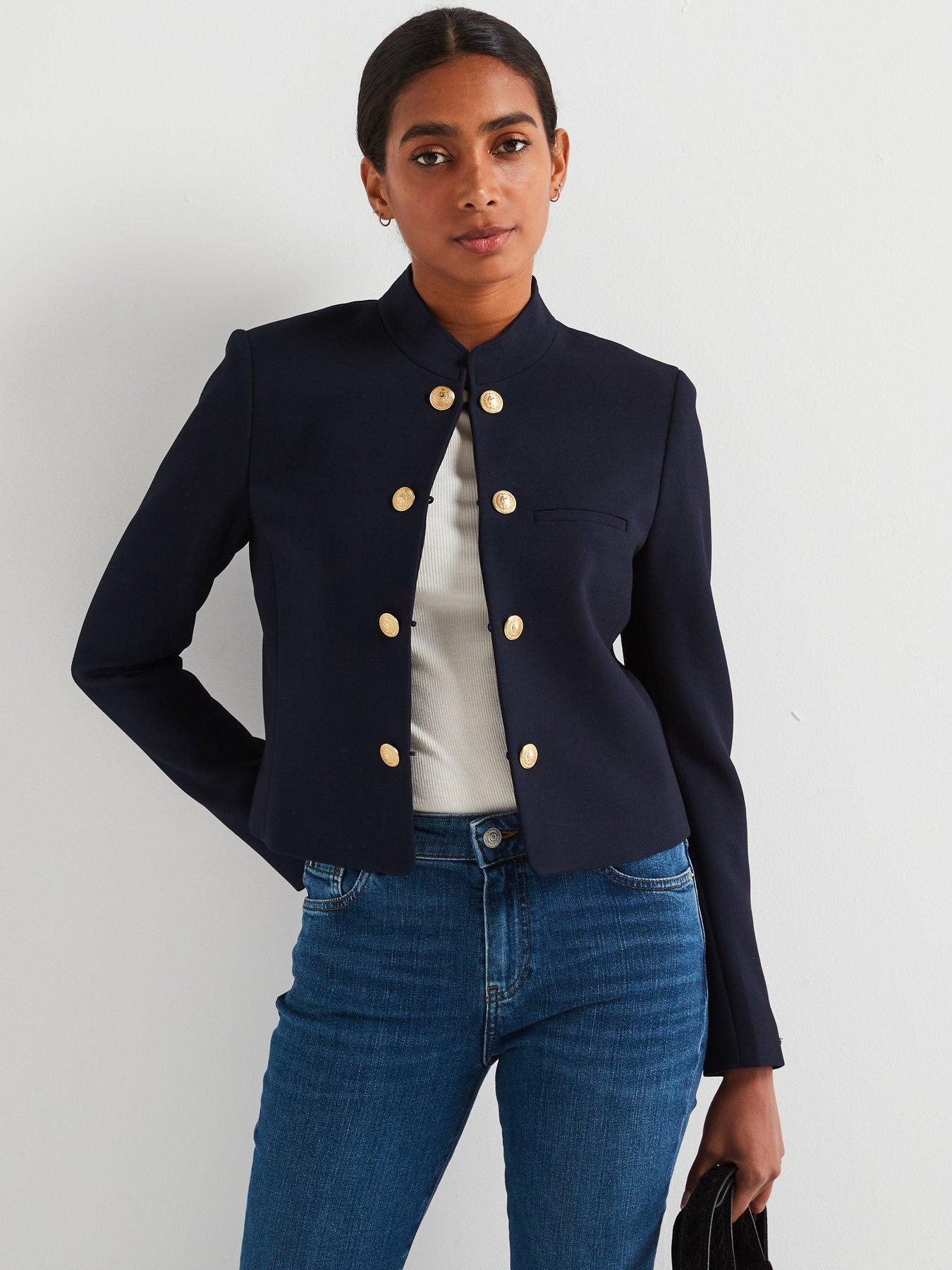 tommy-hilfiger-gold-button-cropped-blazer-navy