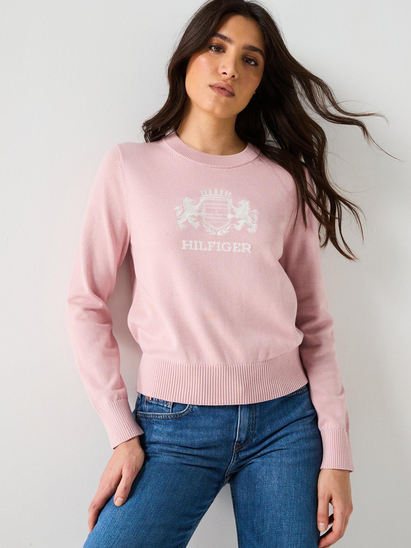 tommy-hilfiger-crest-logo-knitted-jumper-pinkdetail