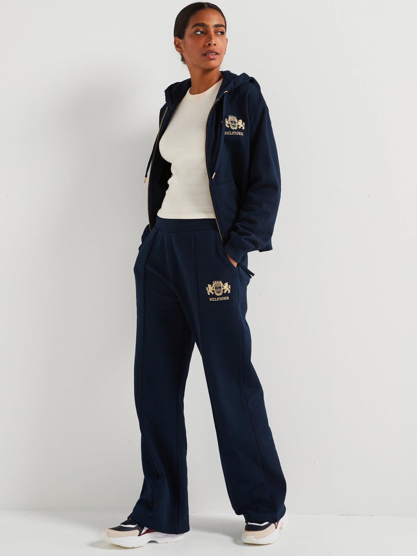Image 3 of 6 of Tommy Hilfiger Varsity Crest Sweatpants - Navy