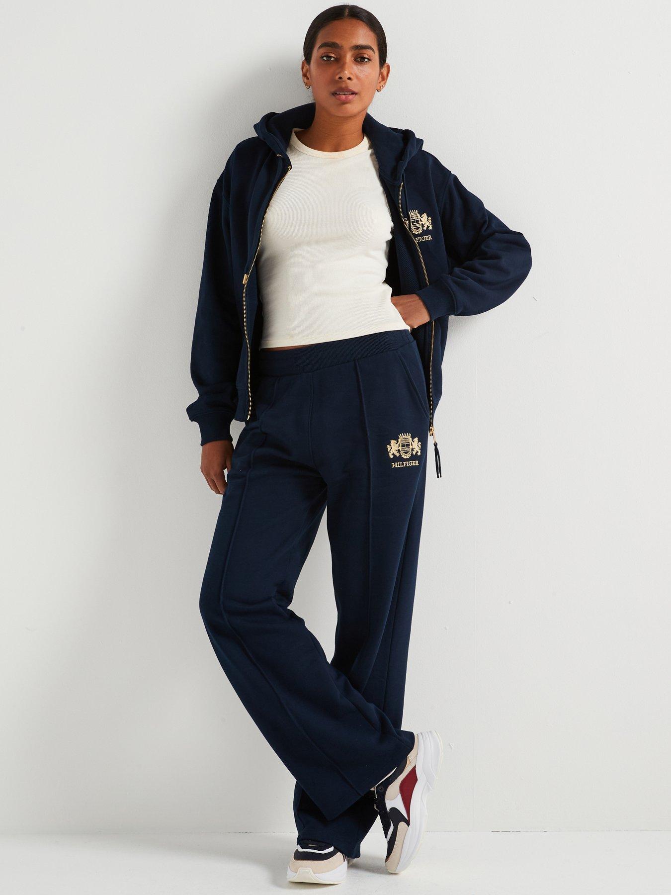 Image 6 of 6 of Tommy Hilfiger Varsity Crest Sweatpants - Navy