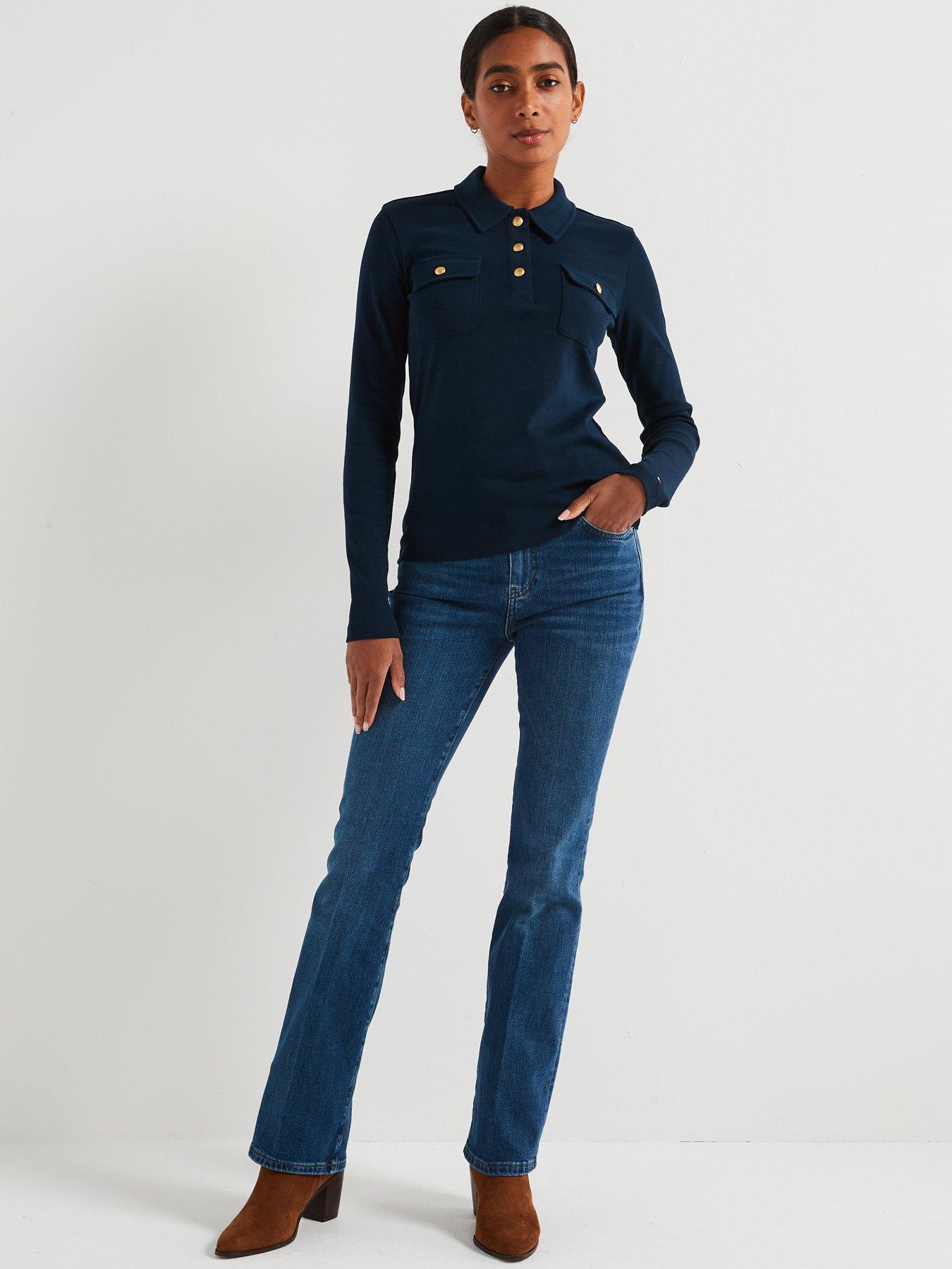 tommy-hilfiger-slim-fit-long-sleeve-polo-top-navyback