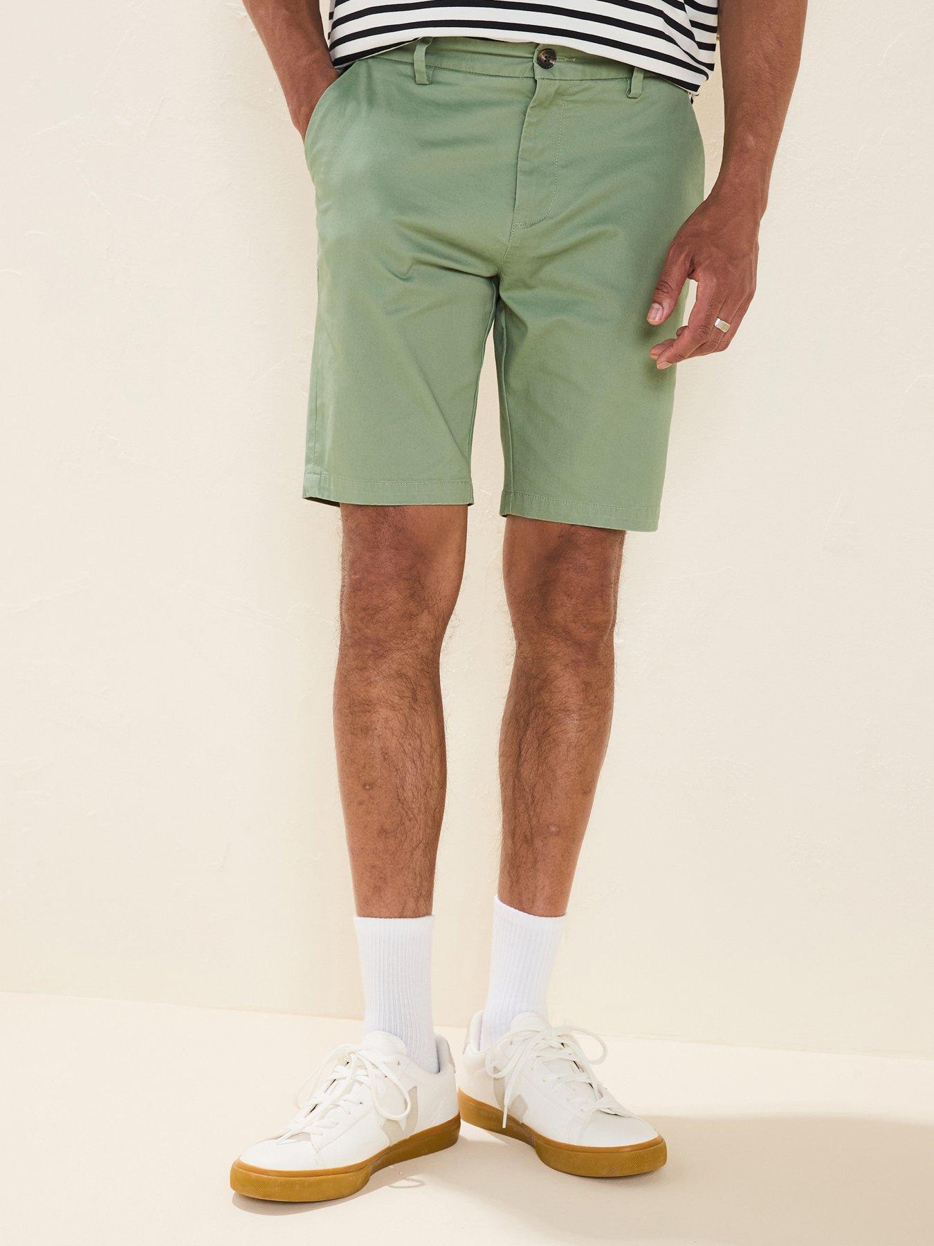 undefined Slim Stretch Chino Shorts - Mint