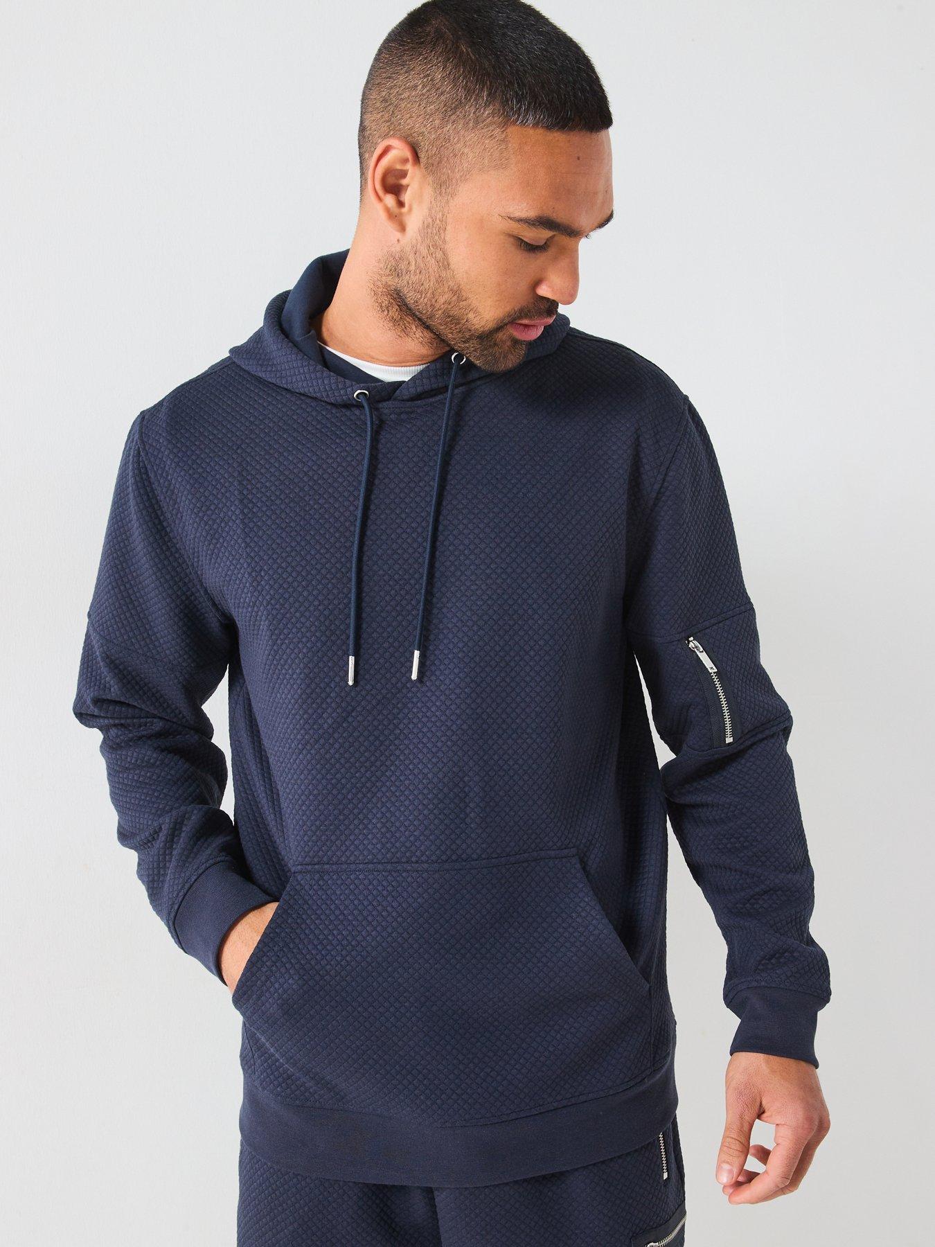 very-man-textured-hoody-with-arm-pocket-navy