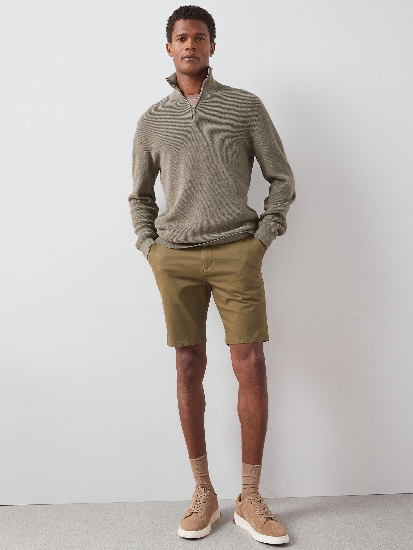 Image 1 of 6 of Very Man Slim Stretch Chino Shorts - Khaki