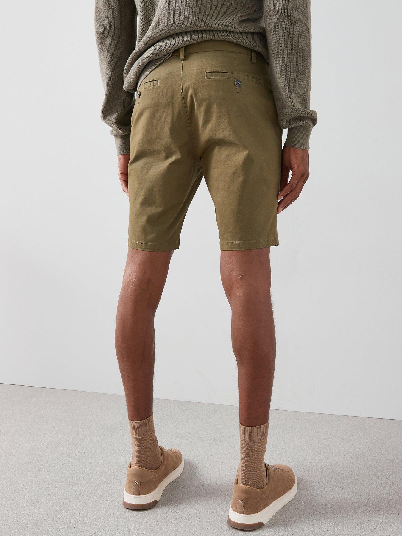 Image 2 of 6 of Very Man Slim Stretch Chino Shorts - Khaki