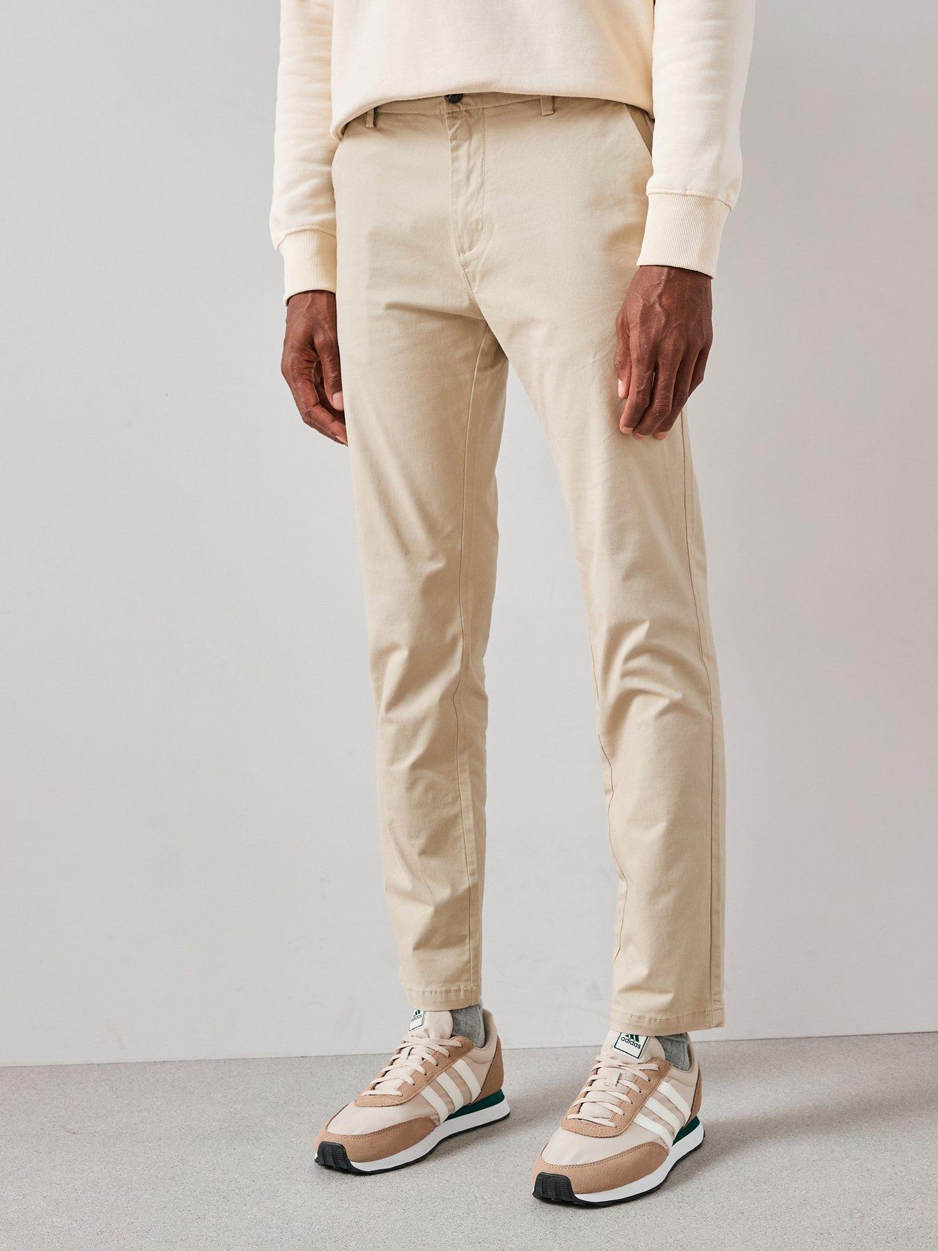 Image 1 of 6 of The Very Collection Slim Stretch Chino Trousers - Natural