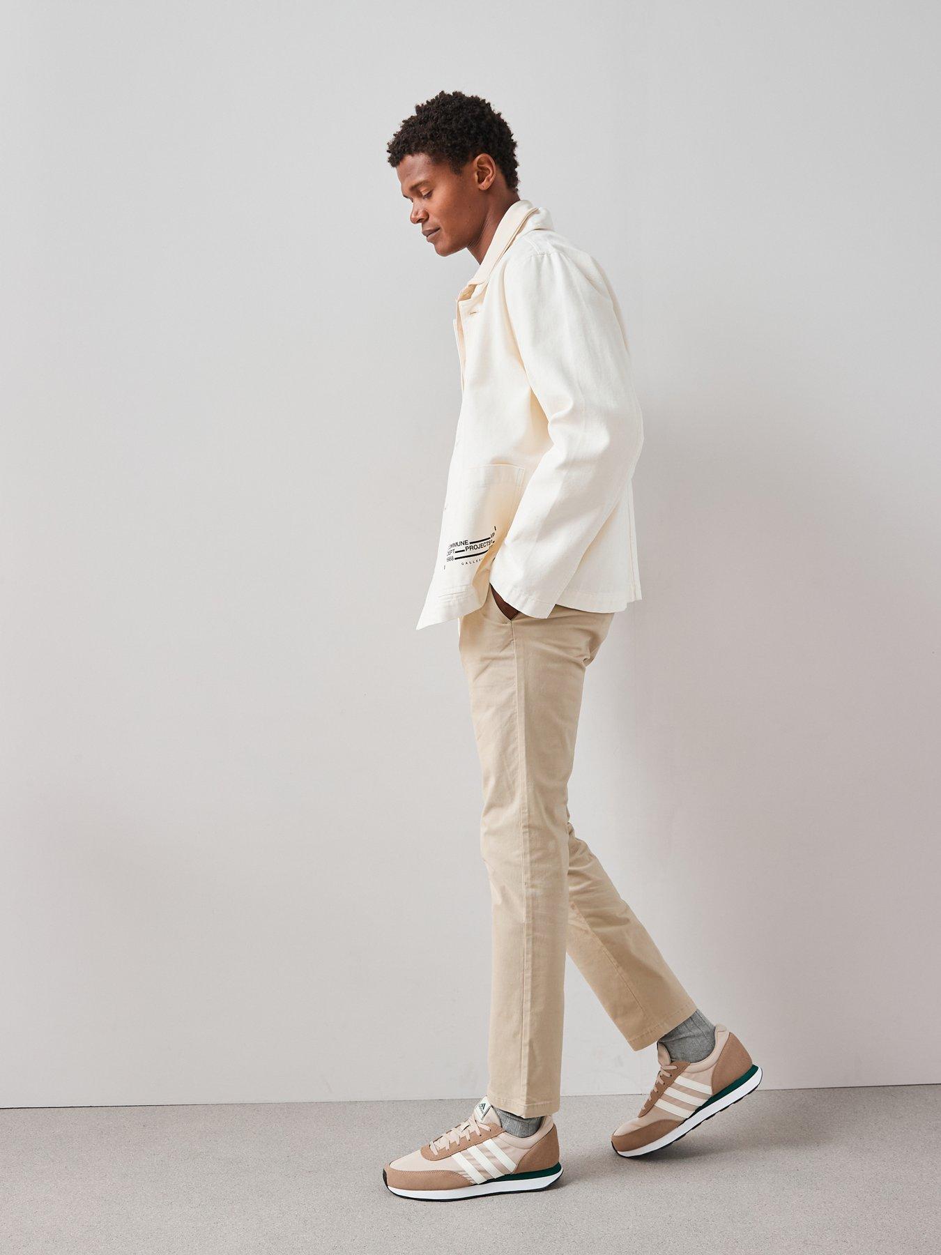 Image 3 of 6 of The Very Collection Slim Stretch Chino Trousers - Natural