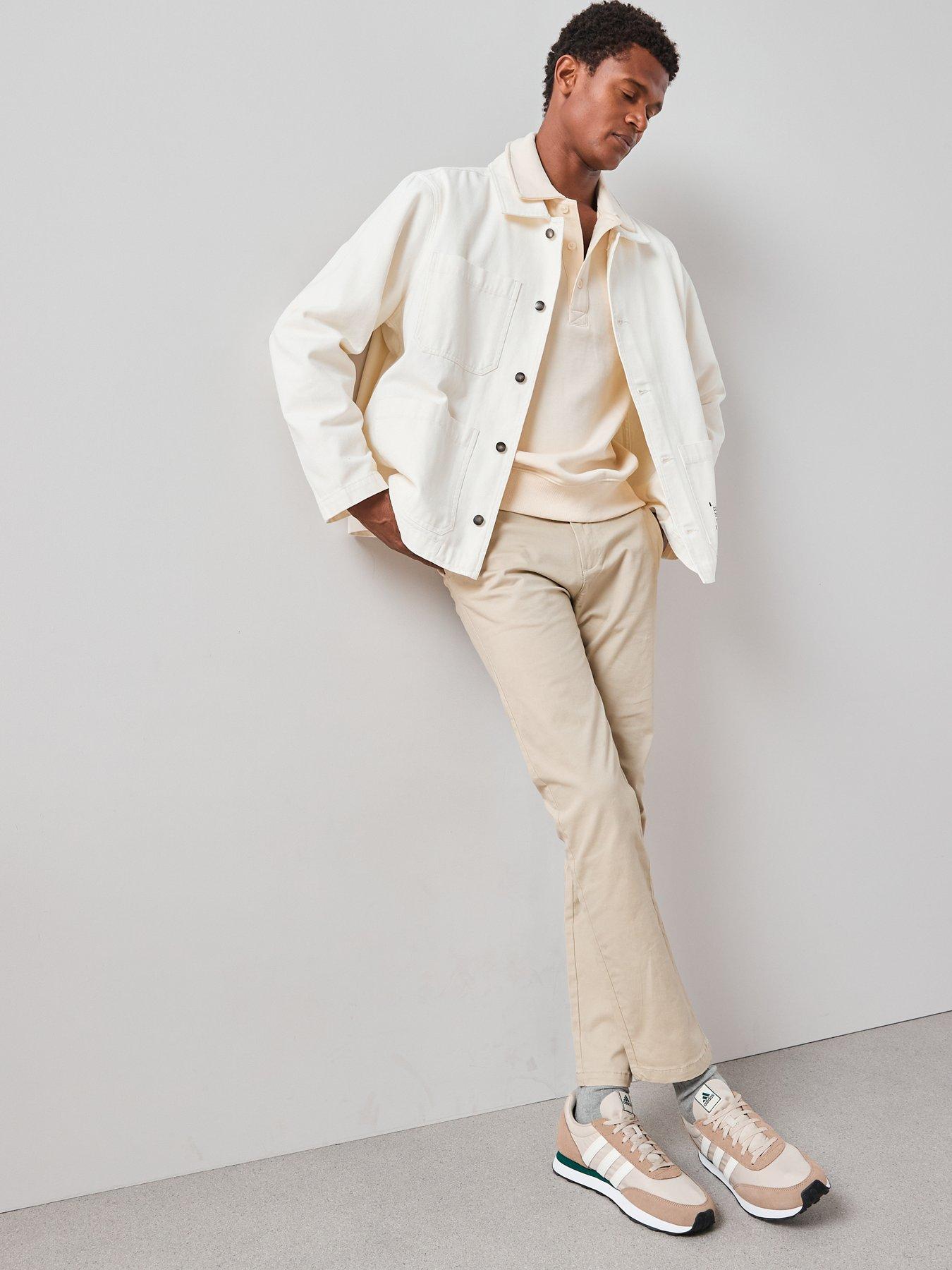 Image 5 of 6 of The Very Collection Slim Stretch Chino Trousers - Natural