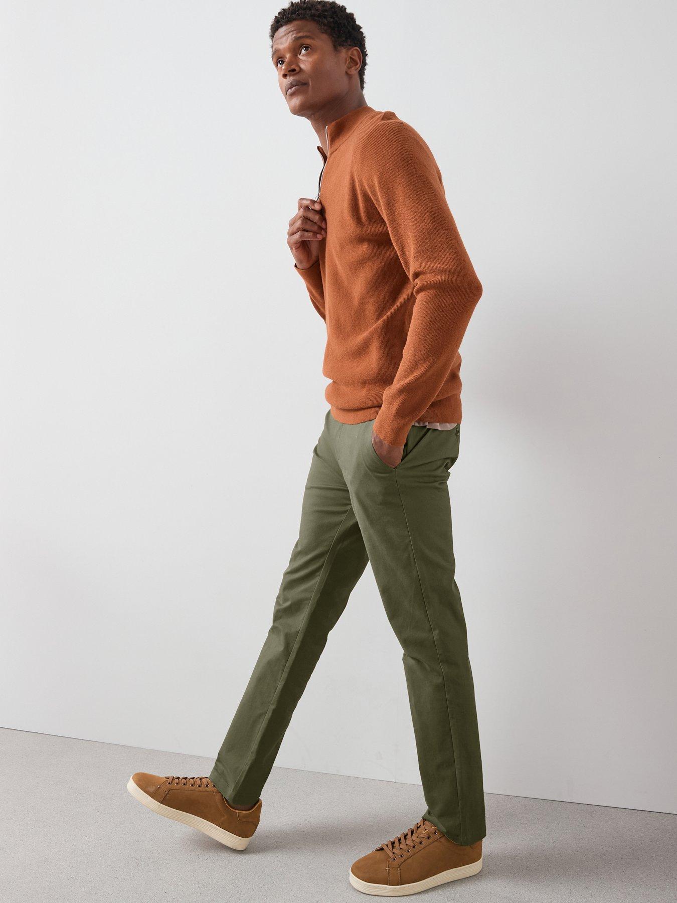 Image 4 of 6 of The Very Collection Slim Stretch Chino Trousers - Khaki