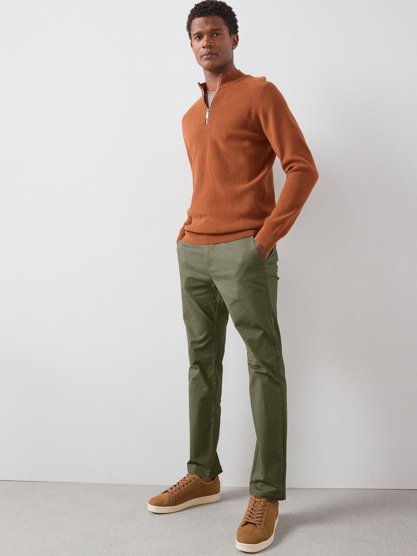 Image 5 of 6 of The Very Collection Slim Stretch Chino Trousers - Khaki