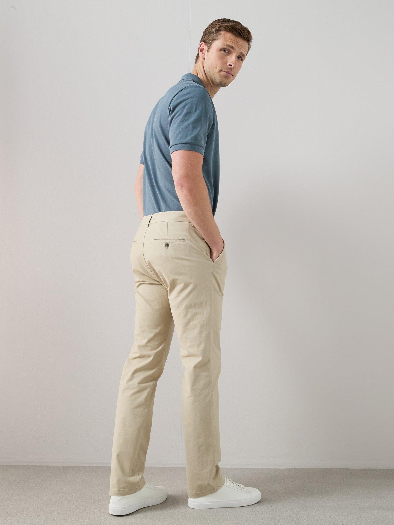Image 5 of 6 of The Very Collection Straight Stretch Chino Trousers - Natural