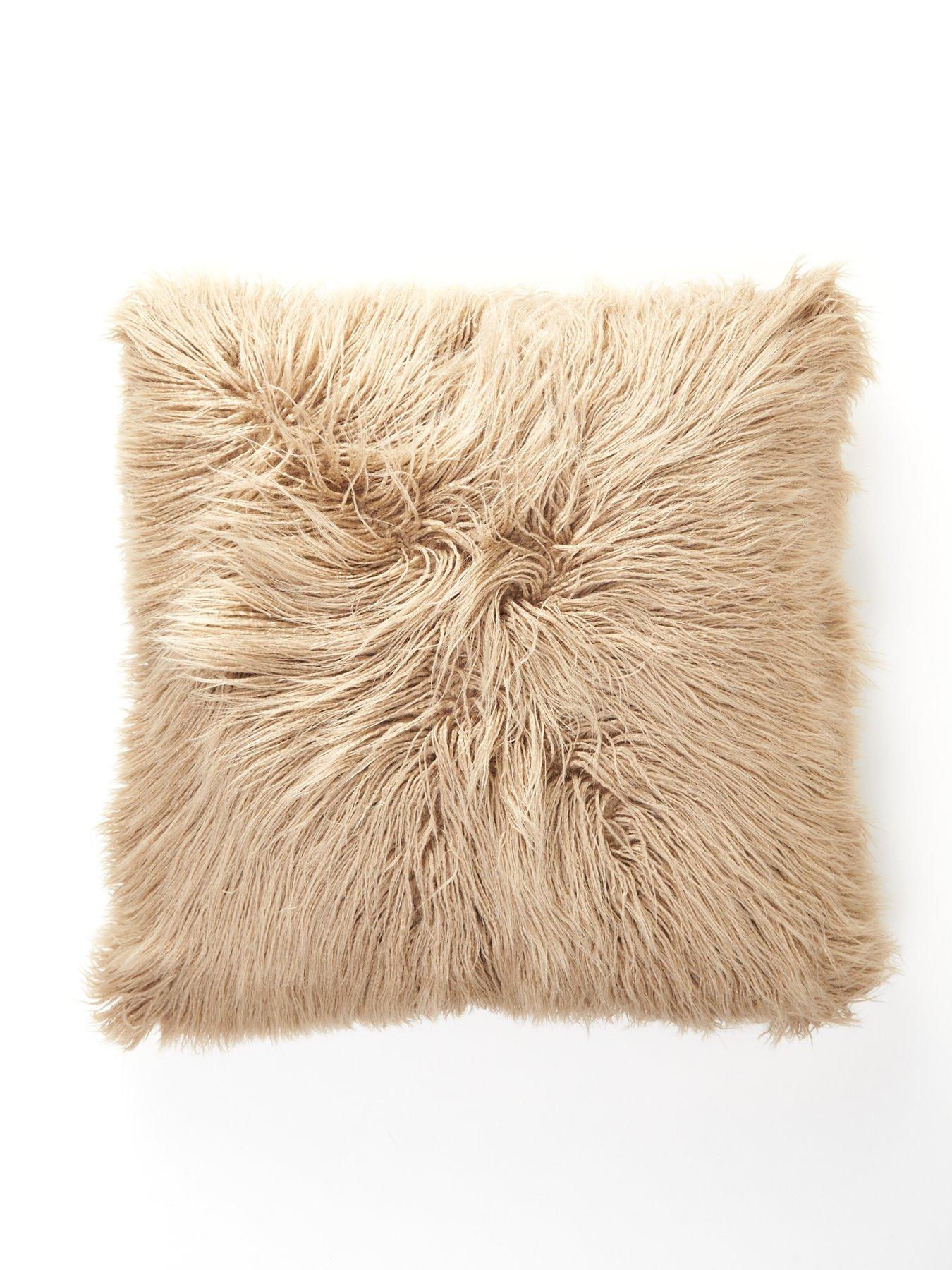 undefined Mongolian Faux Fur Cushion 50 X 50cm