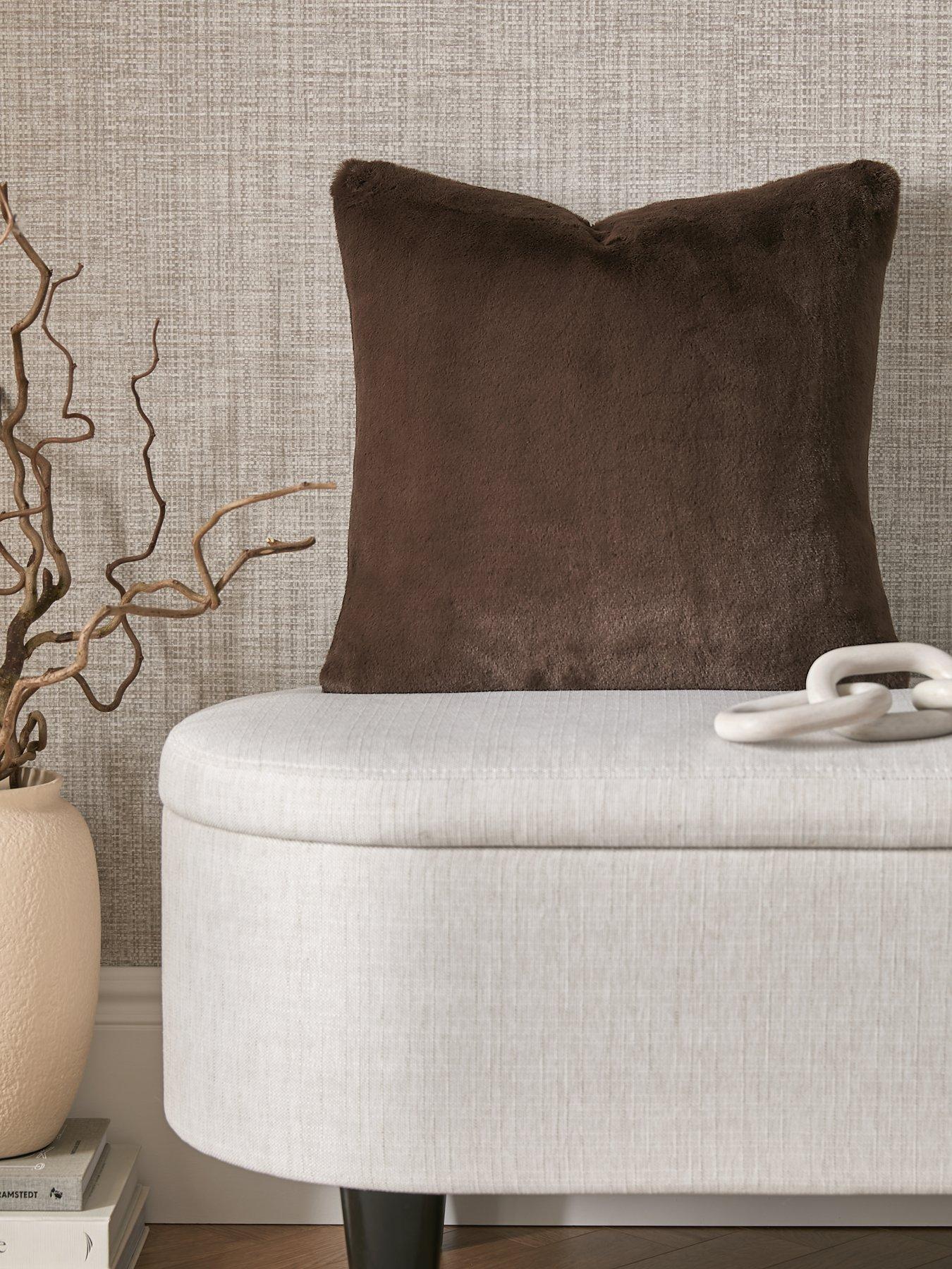 Image 1 of 4 of Michelle Keegan Home Faux Sable Cushion 45x45
