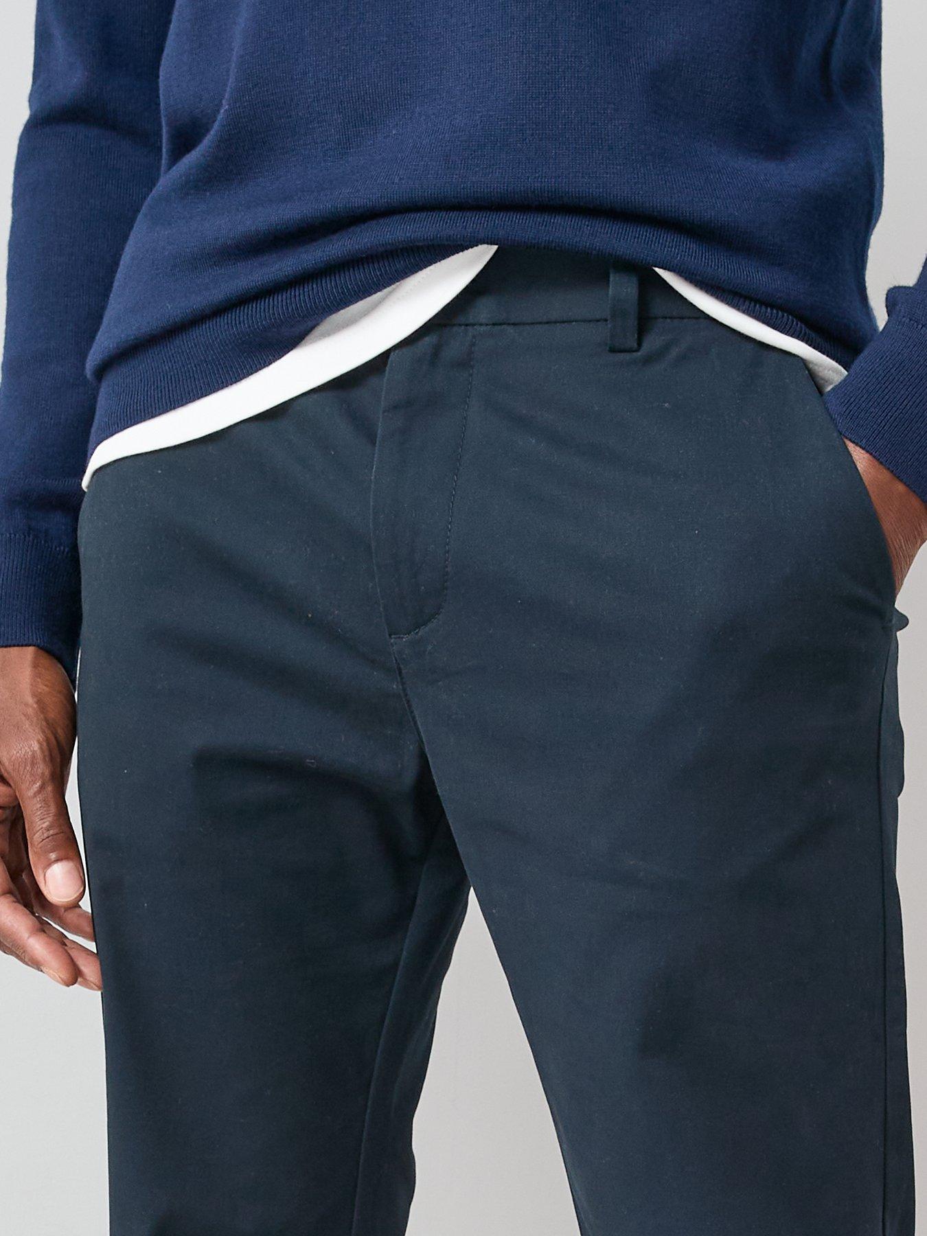 Image 5 of 6 of The Very Collection Slim Stretch Chino Trousers - Navy