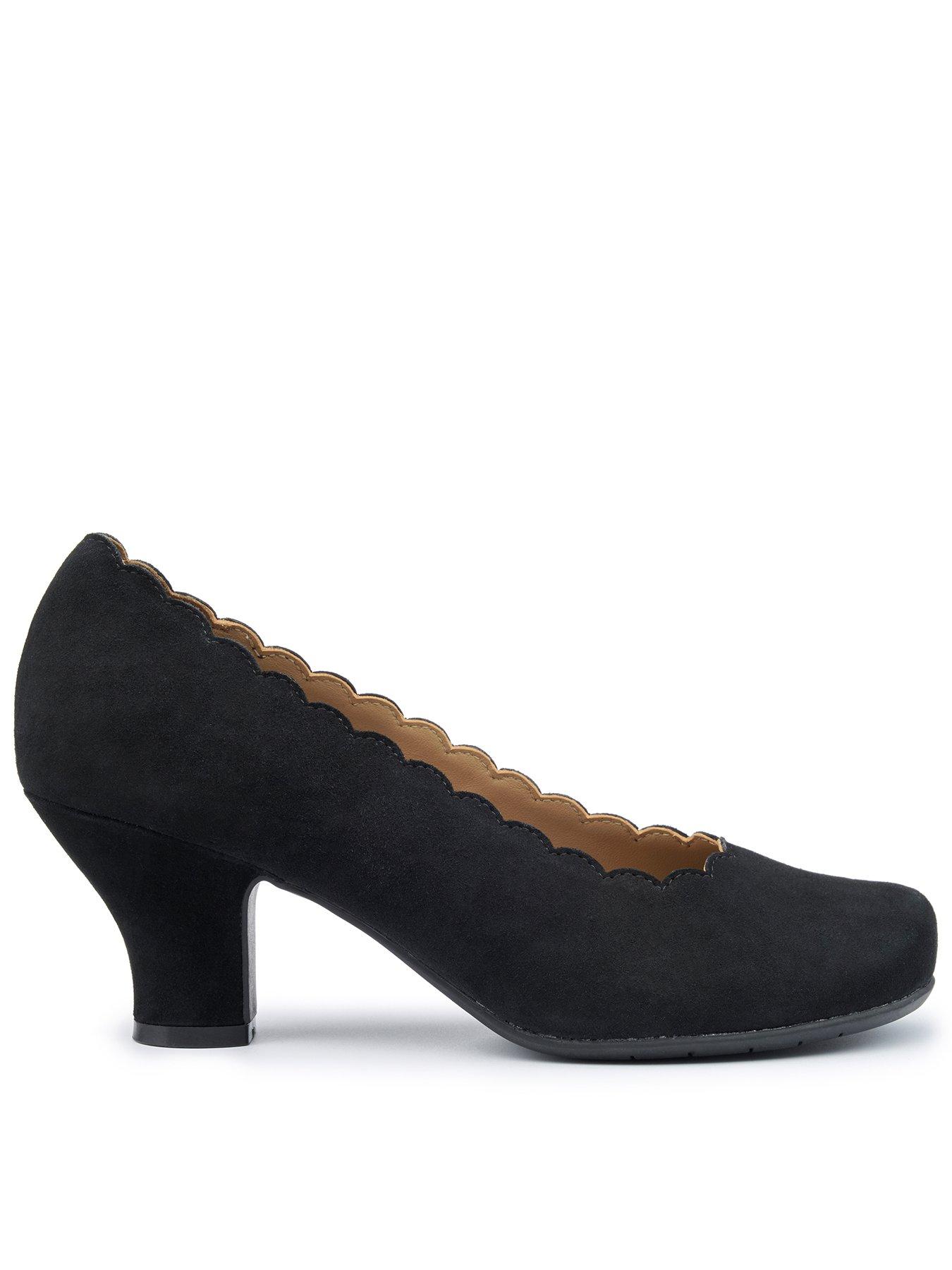 Hotter Jive Heeled Shoe - Black